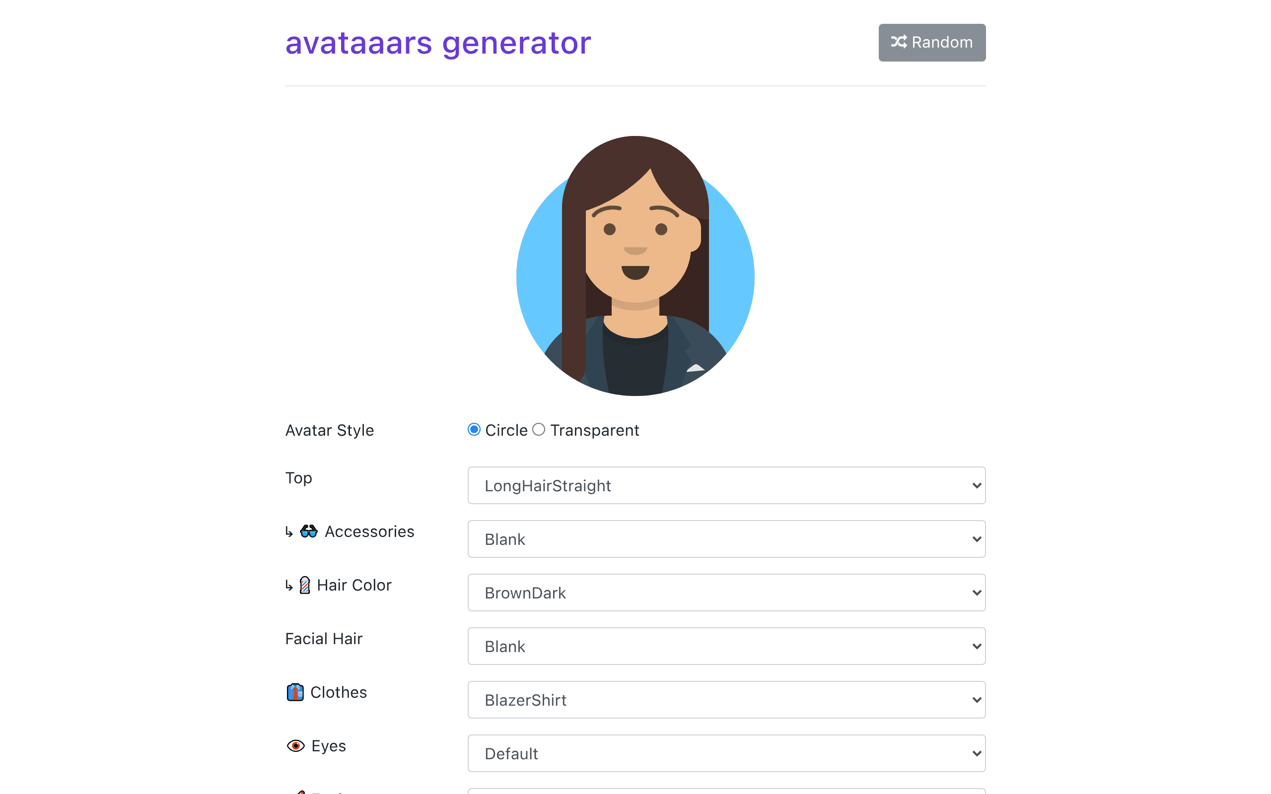 3D Avataaars Generator