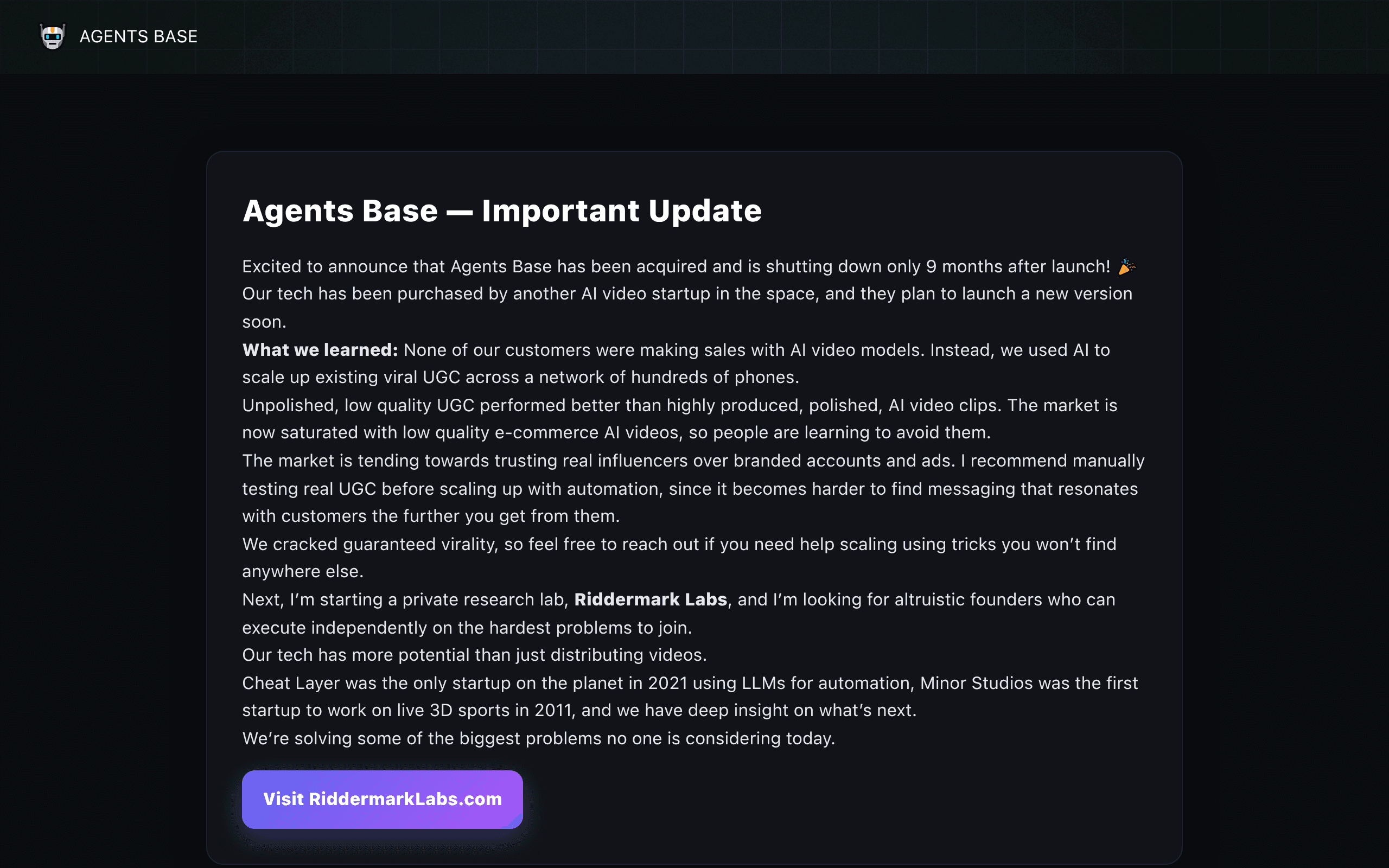 Agents Base
