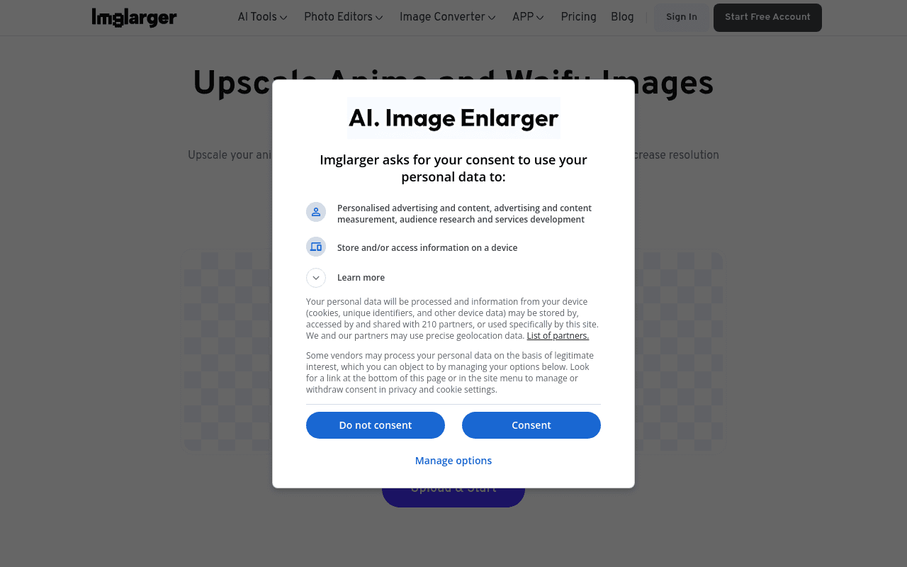 AI Anime 16K on AI Image Enlarger