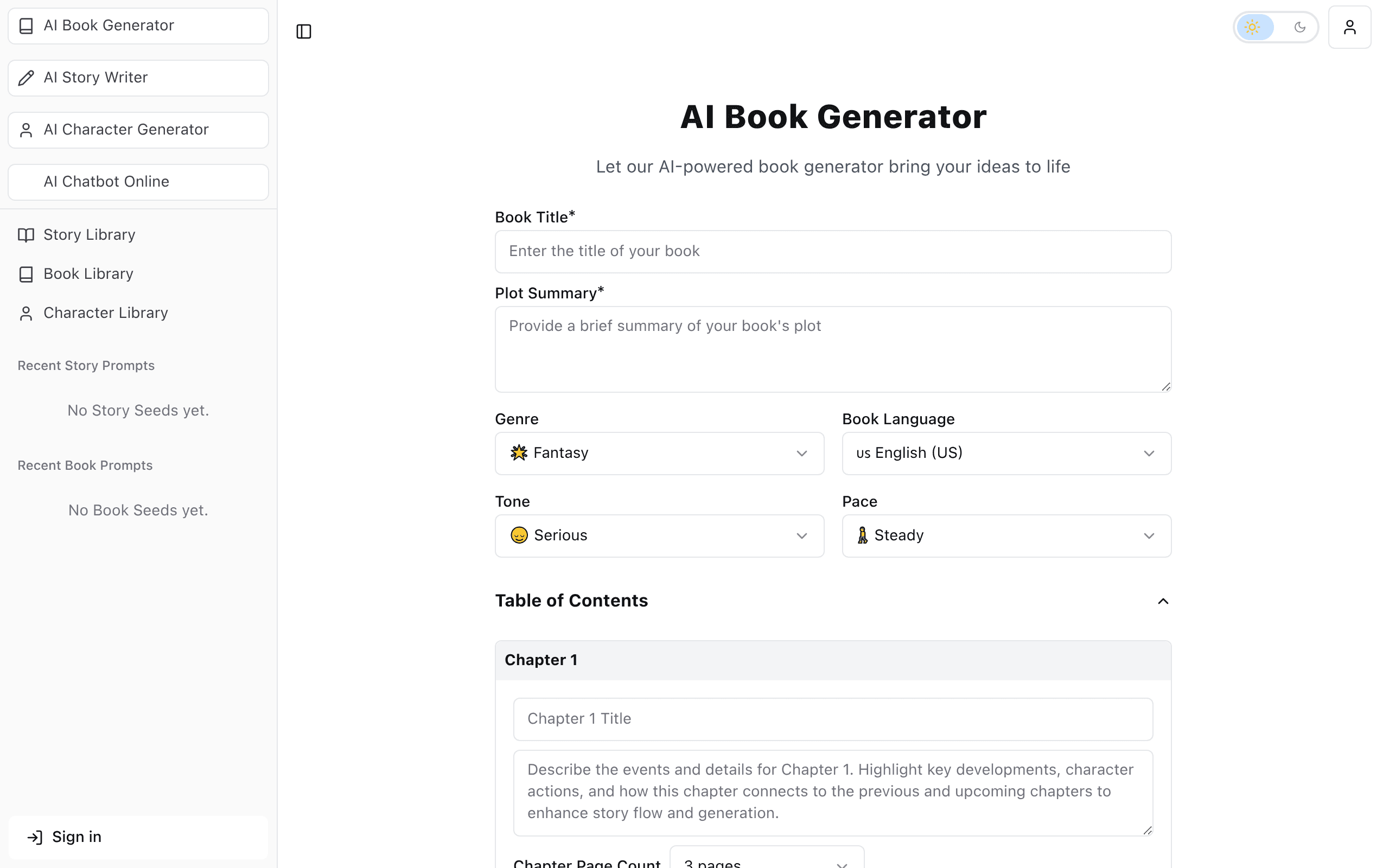 AI Book Generator