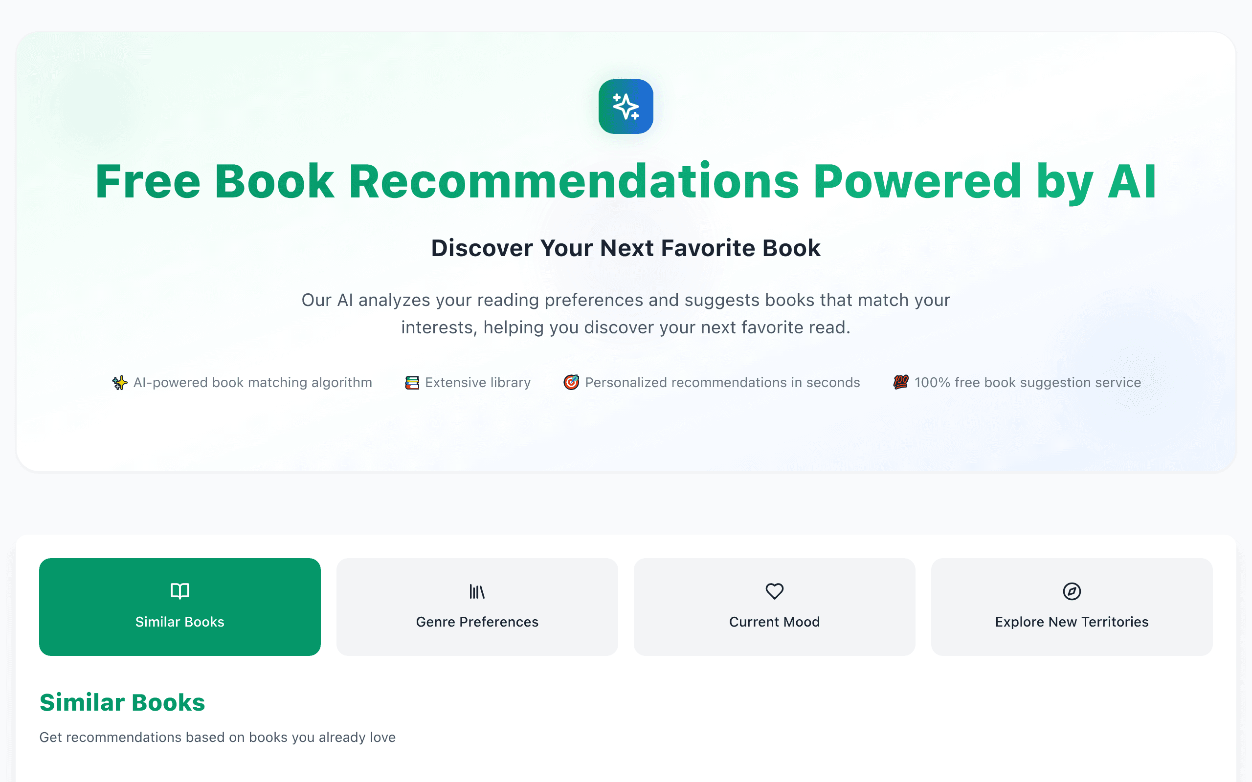 AI Book Recommendations