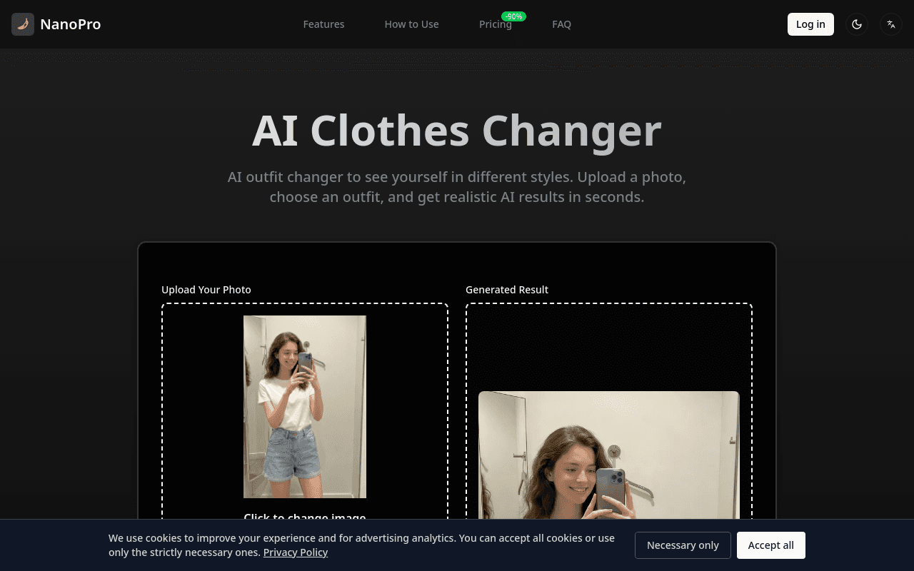 AI Clothes Changer - NanoPro