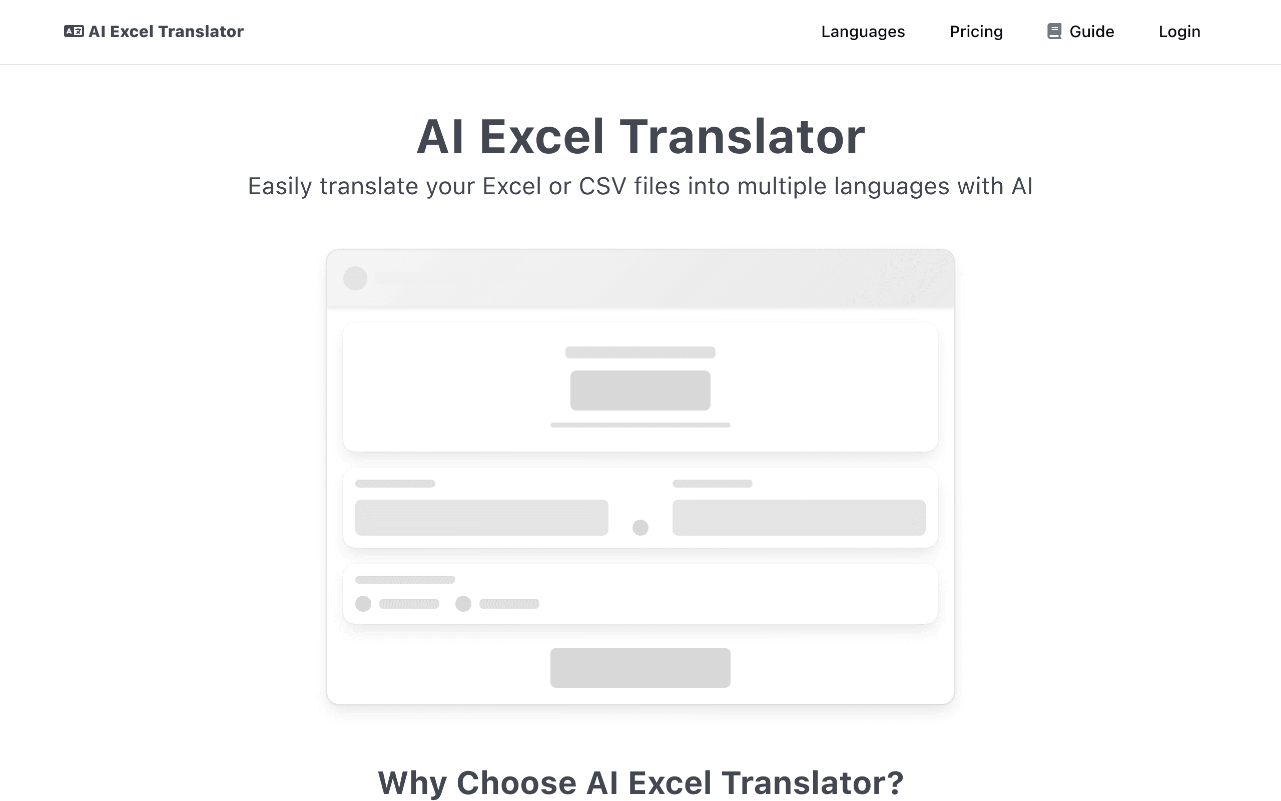 AI Excel Translator