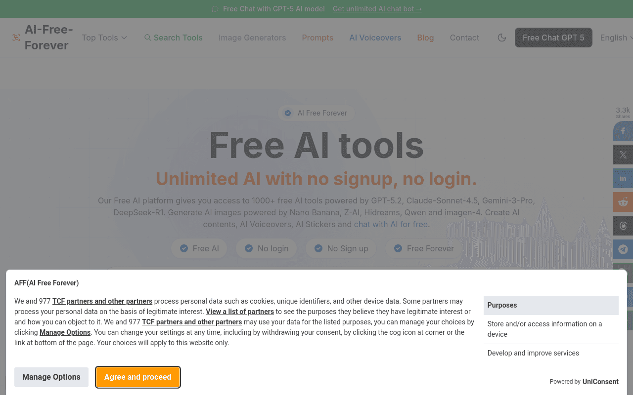 AI Free Forever