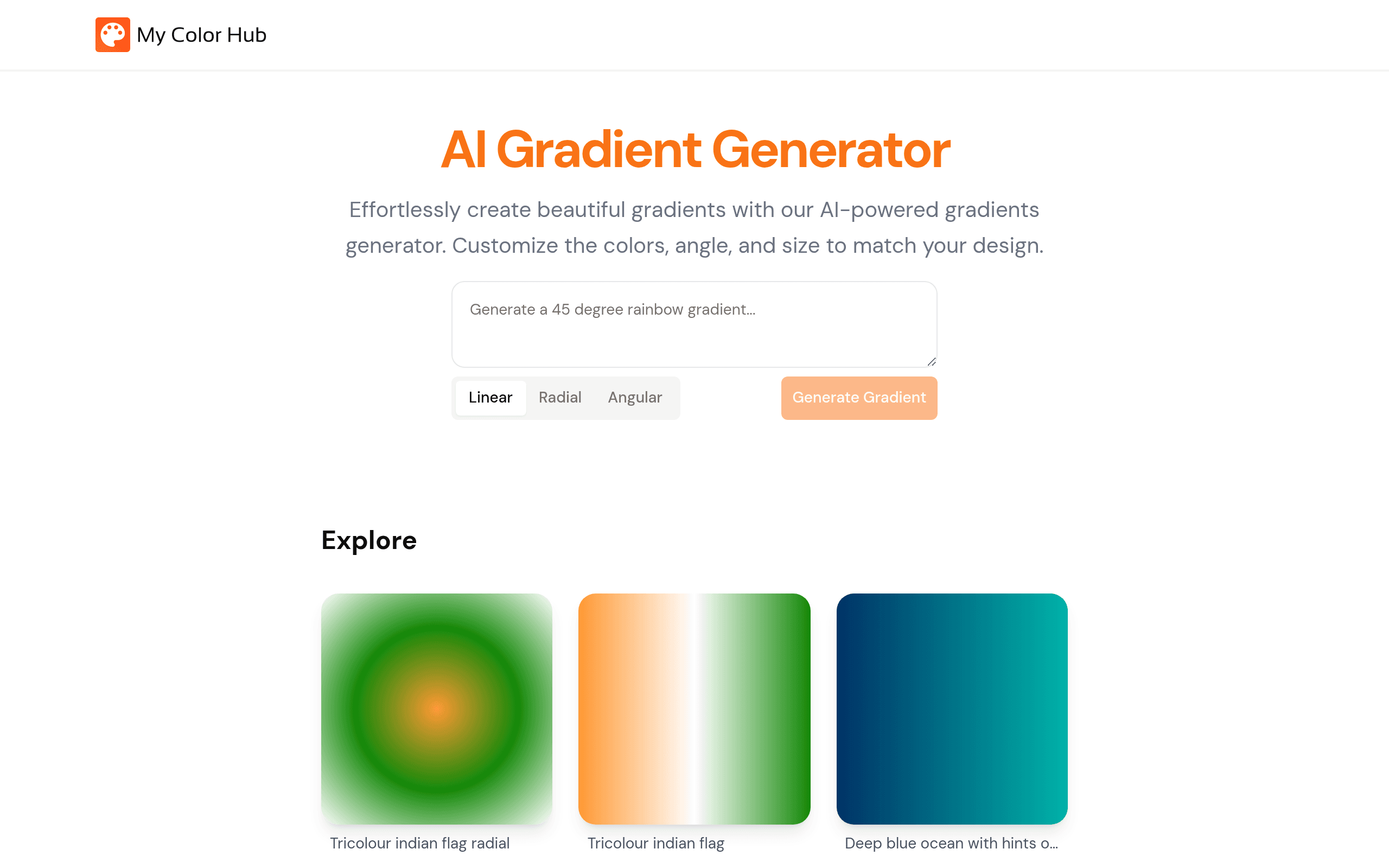 AI Gradient Generator