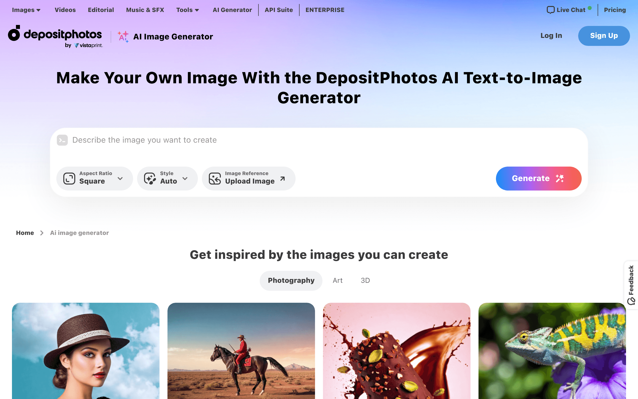 AI Image Generator by DepositPhotos