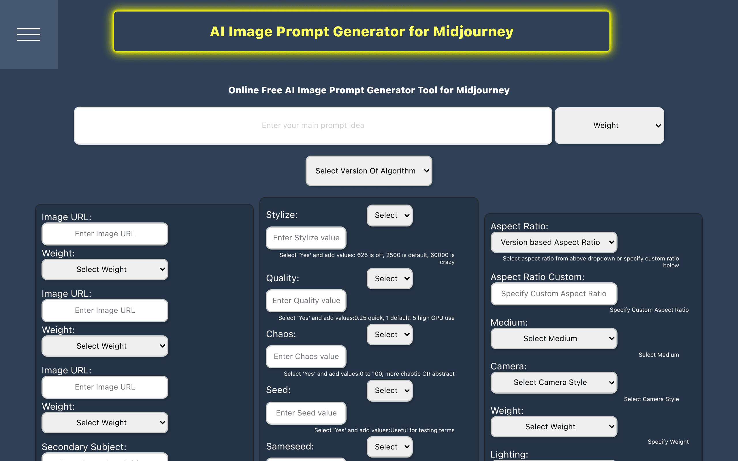 AI Image Prompt Generator