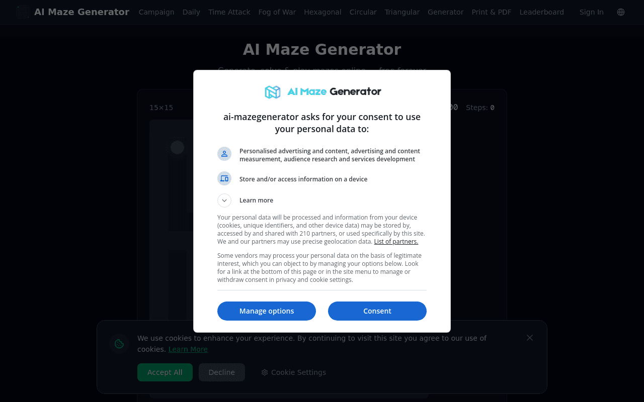 AI Maze generator