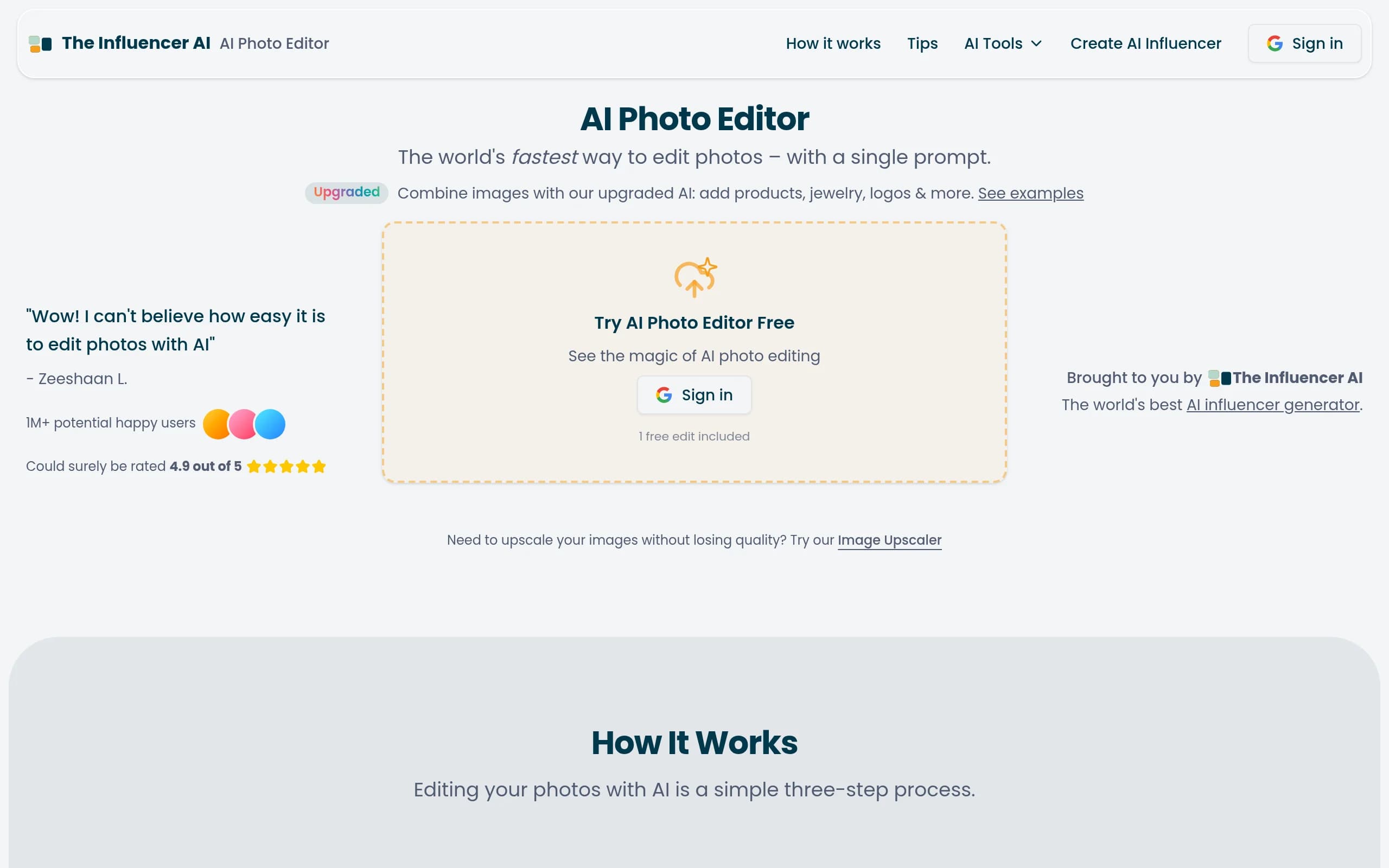AI Photo Editor by The Influencer AI