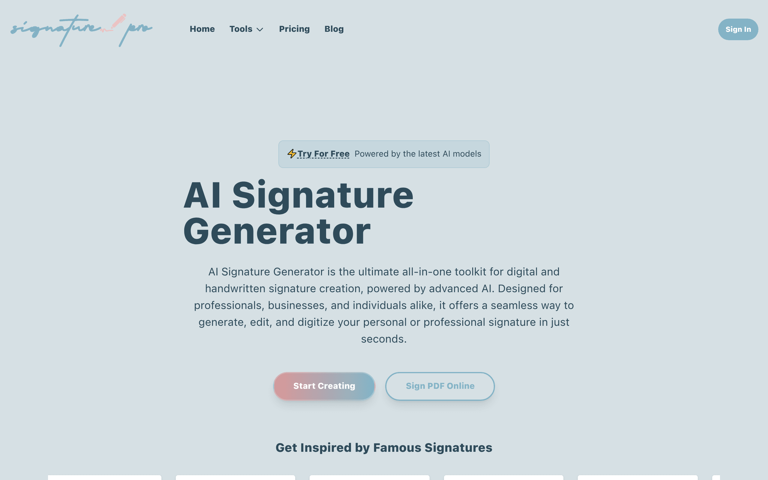 AI Signature Generator Pro