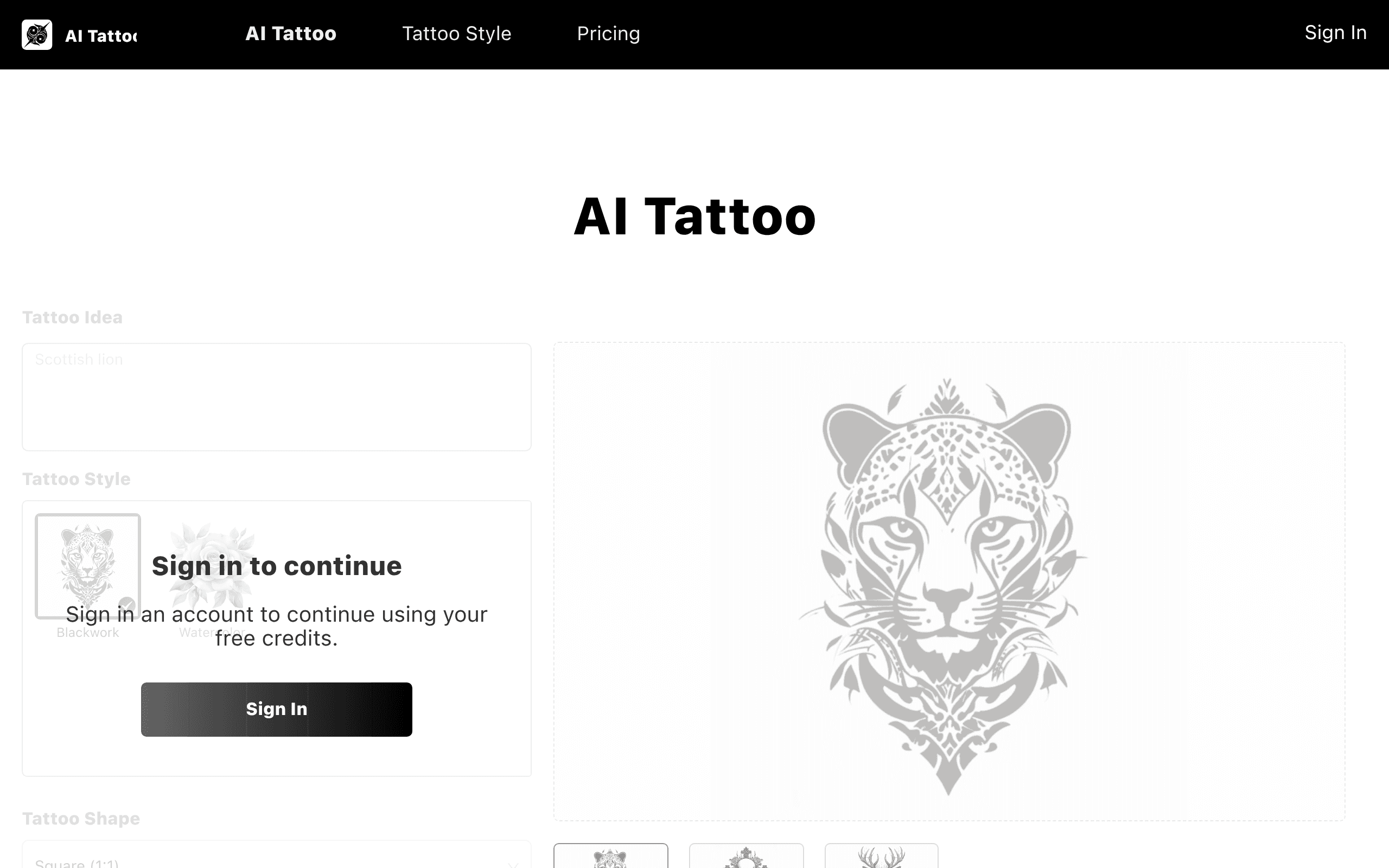 AI Tattoo
