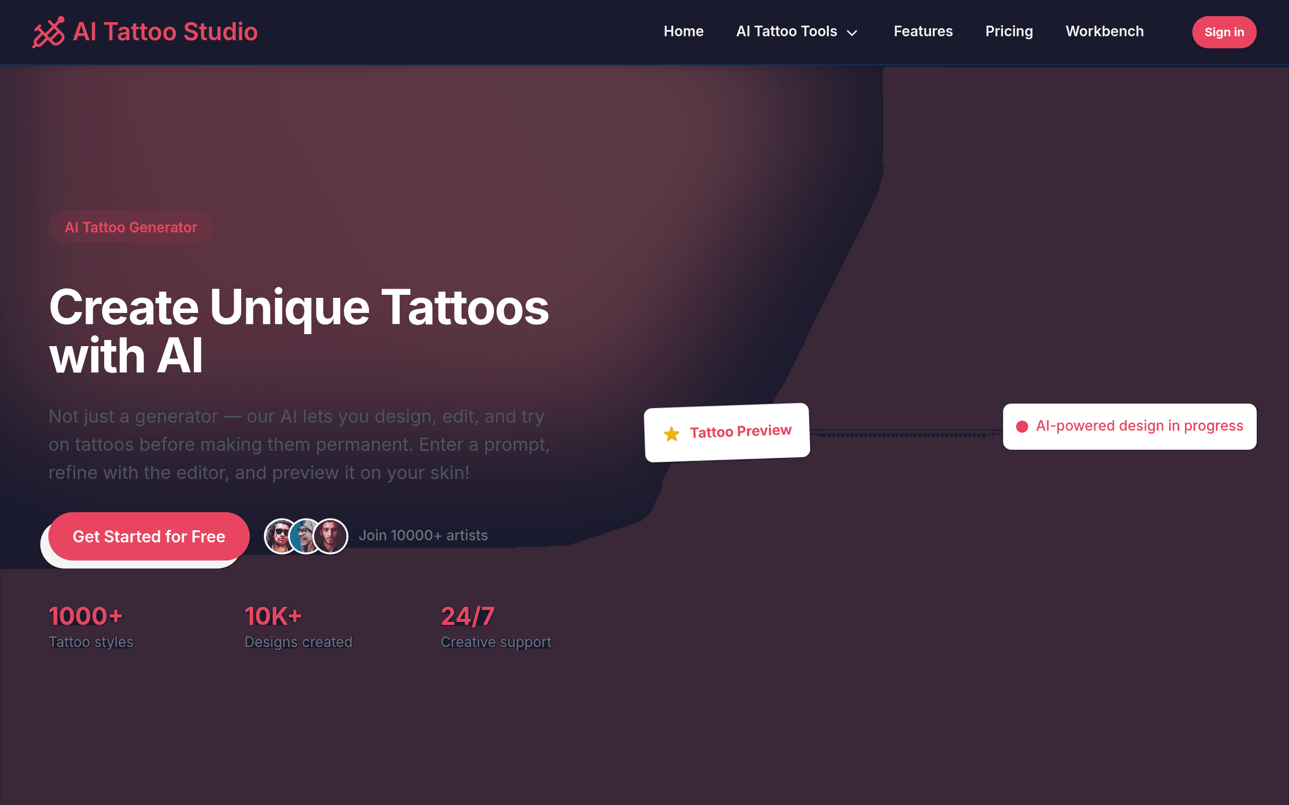 AI Tattoo Studio