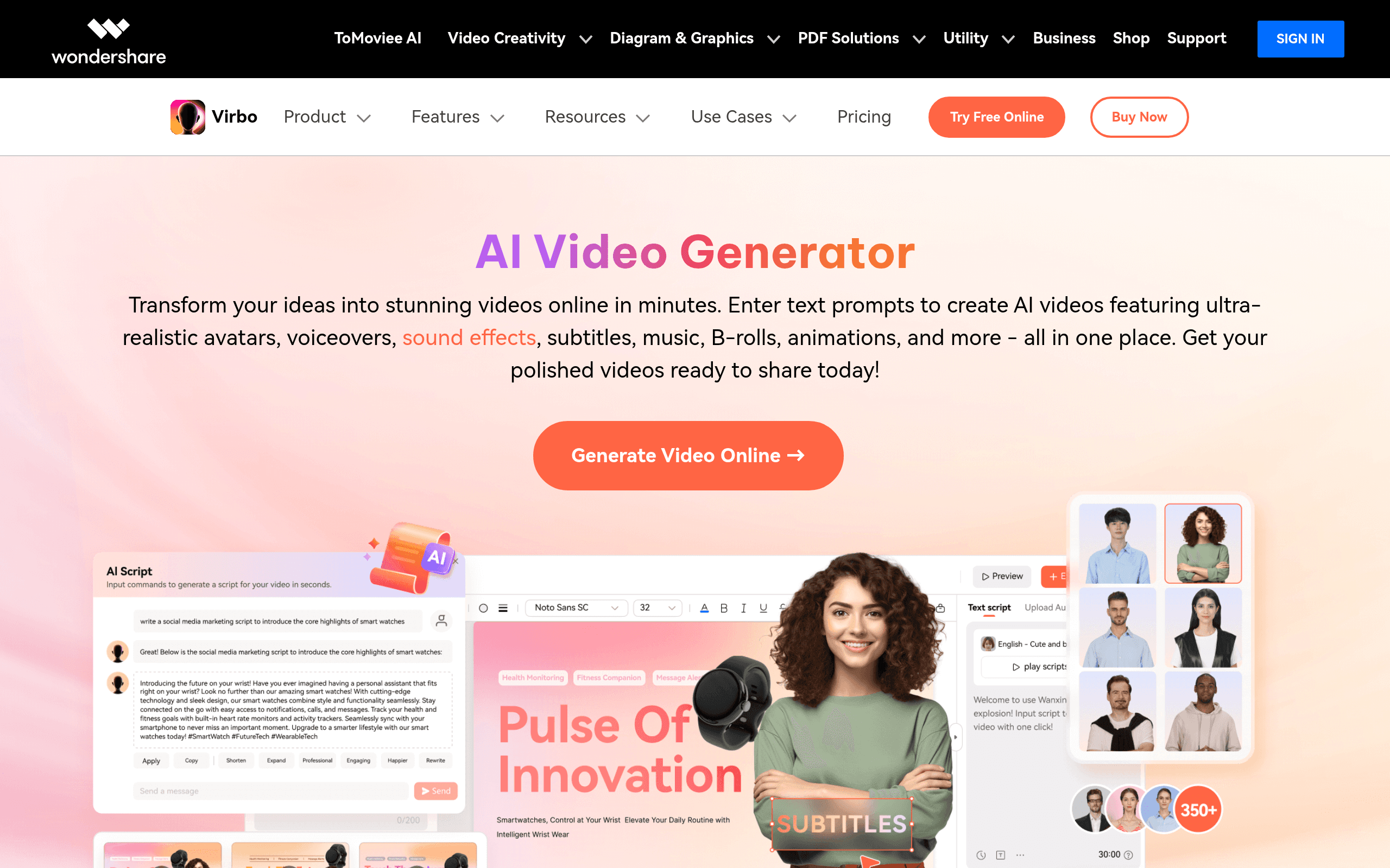 AI Video Generator By Wondershare