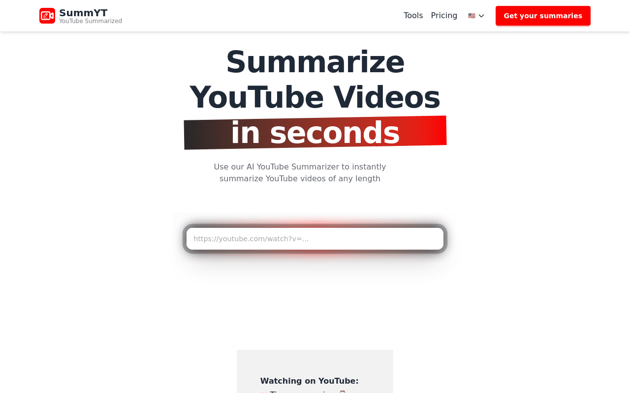 AI Youtube Summarizer