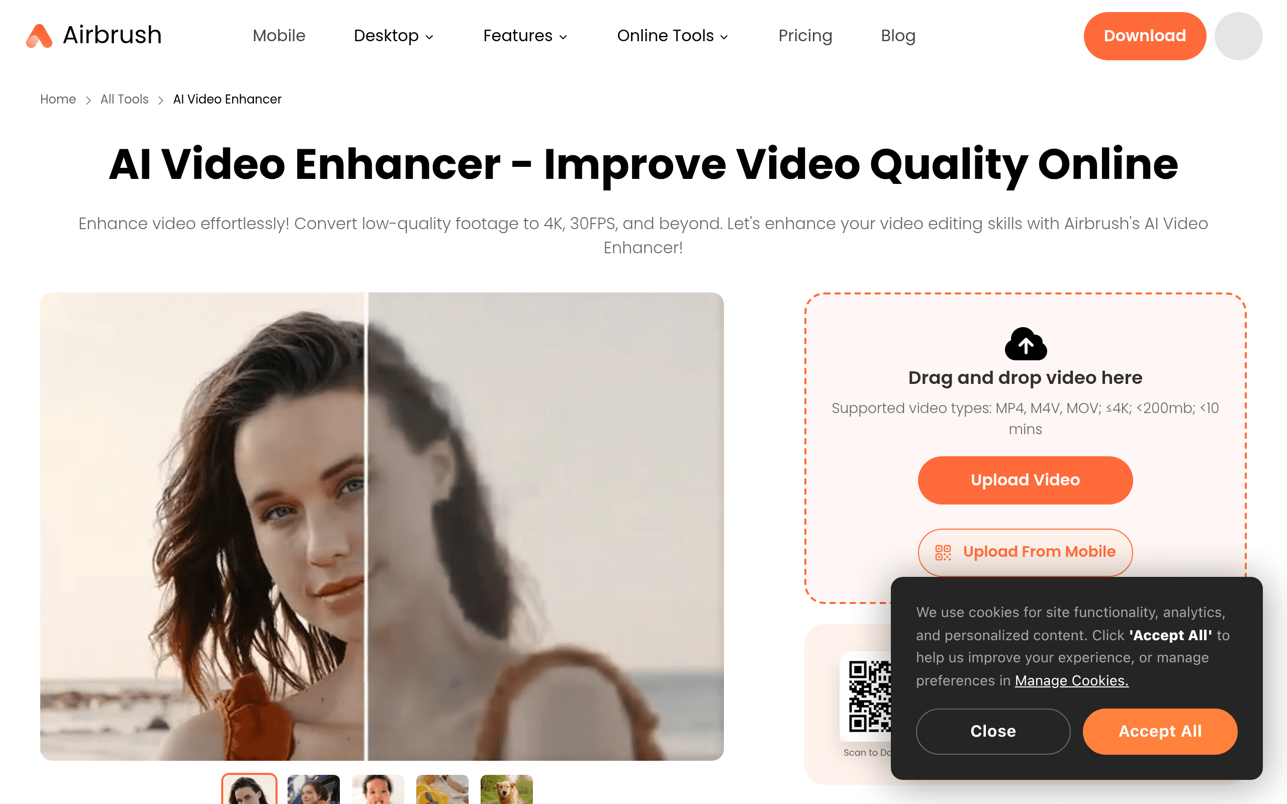 AirBrush AI Video Enhancer