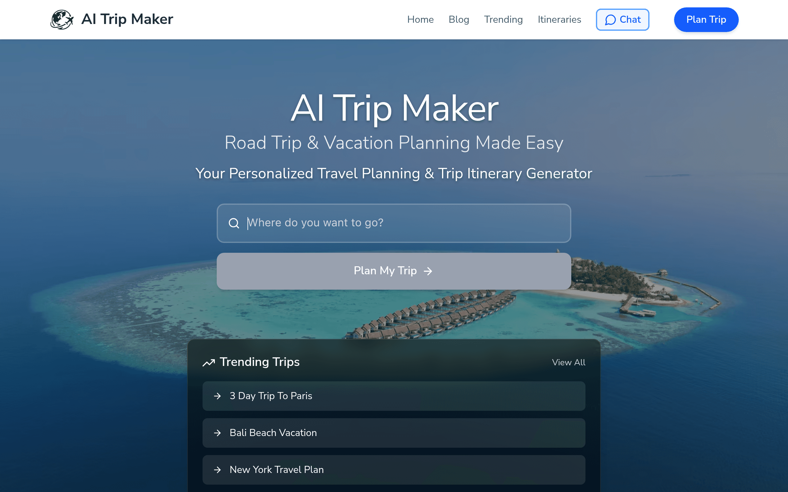 AITripMaker - AI Travel Itinerary Planner