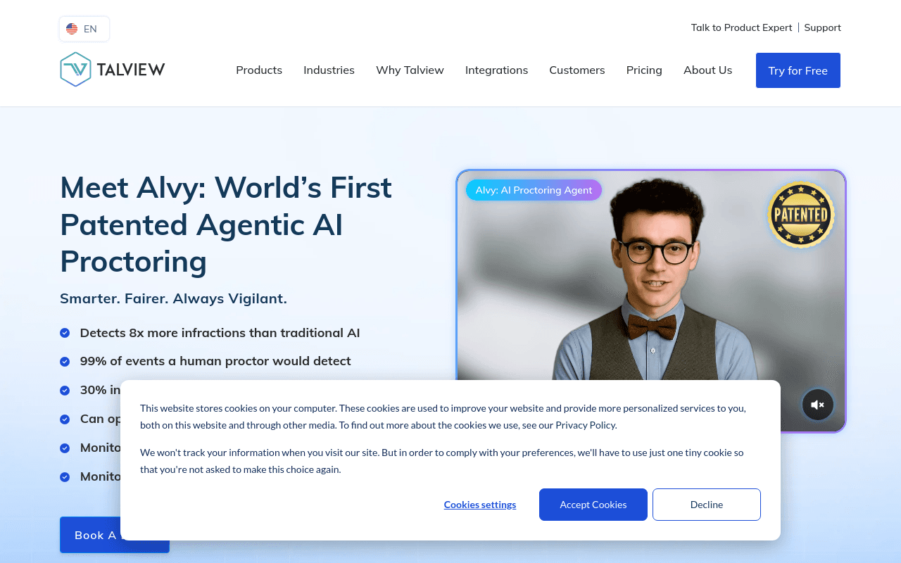 Alvy AI Proctoring Agent
