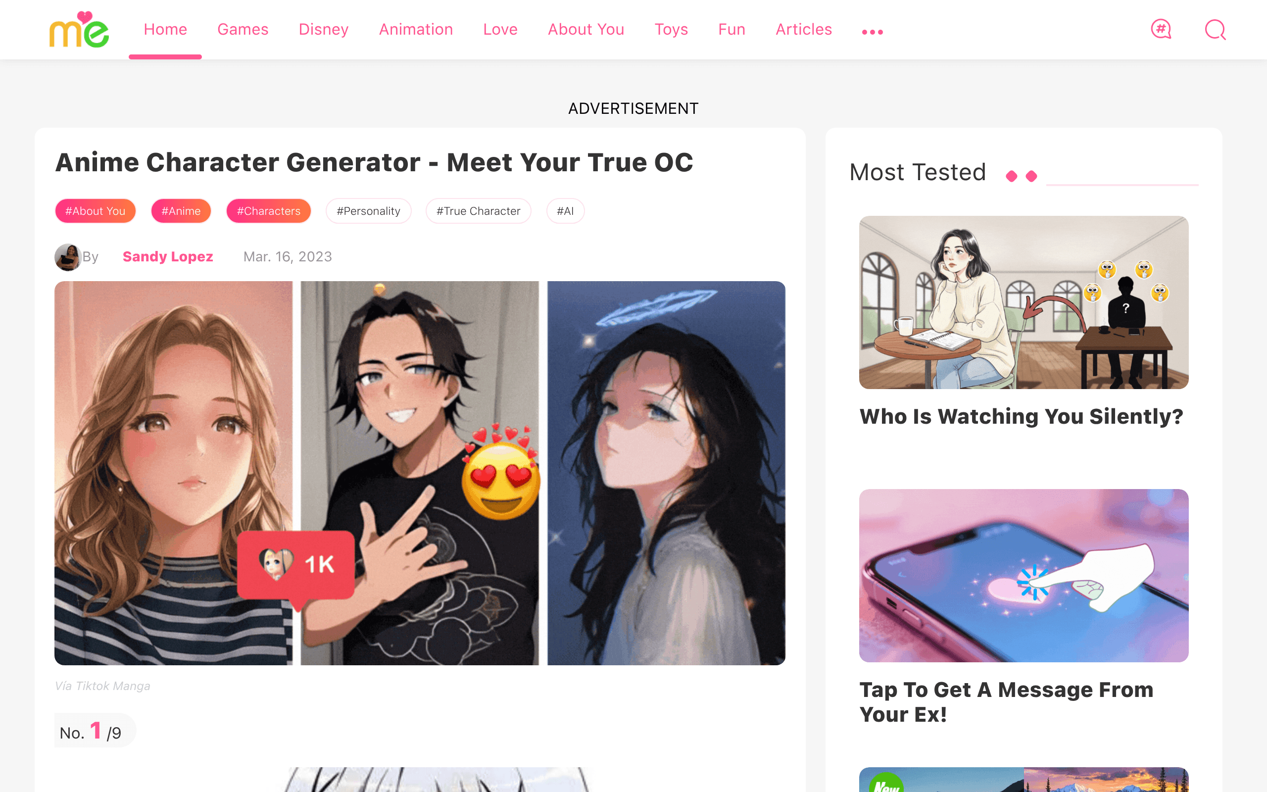 Anime Character Generator | Testname.me
