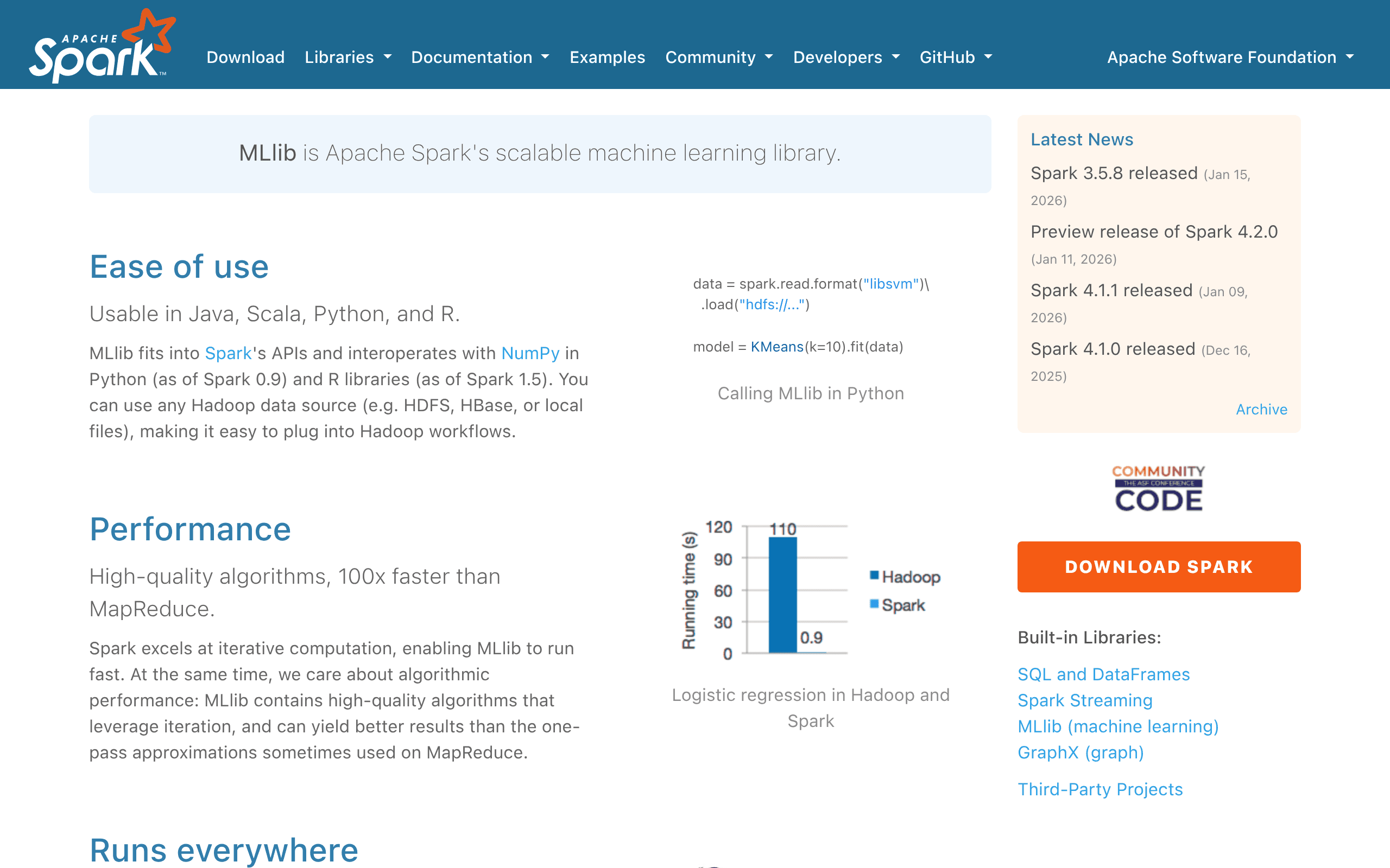 Apache Spark ML