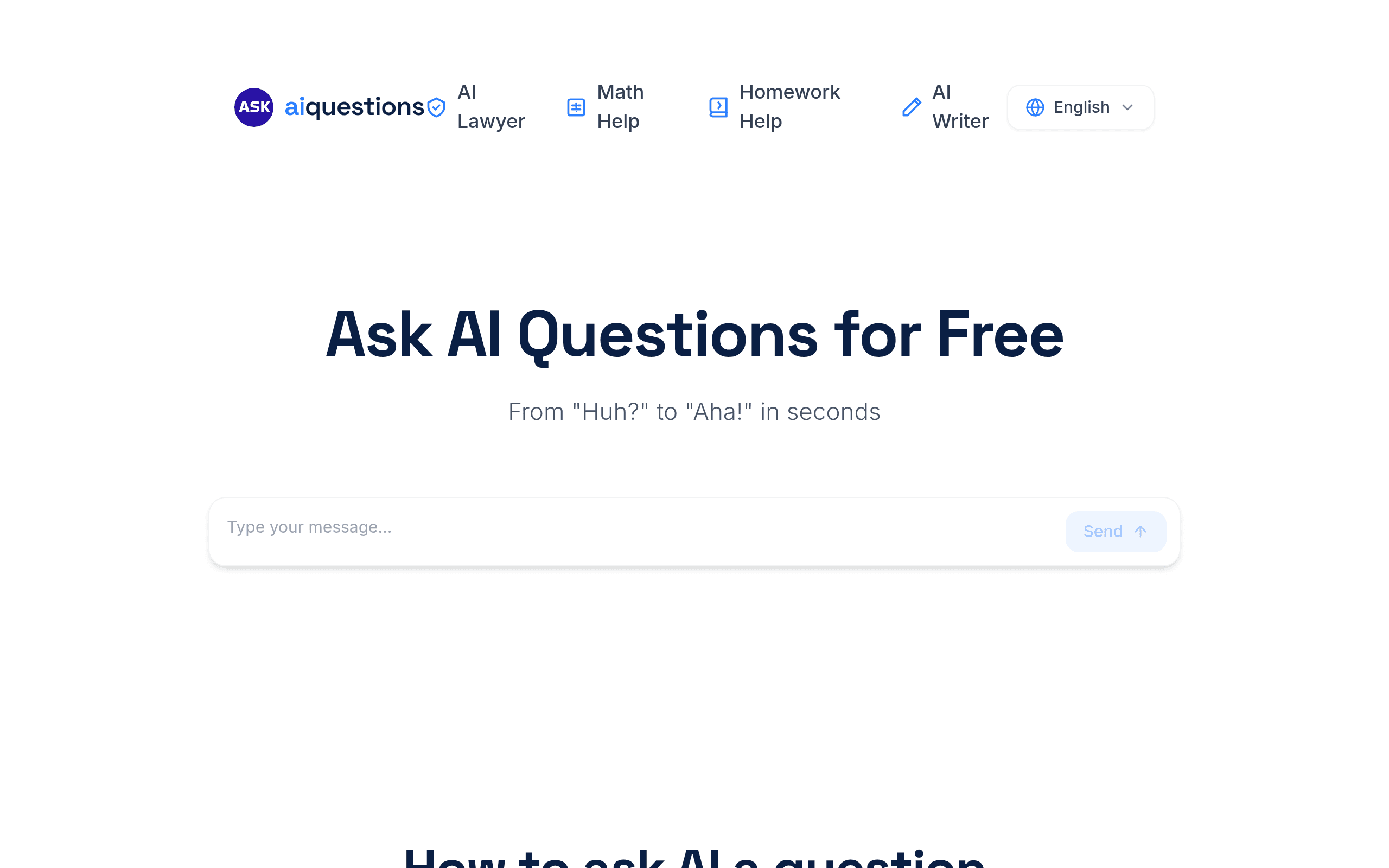 Ask AI Questions Online