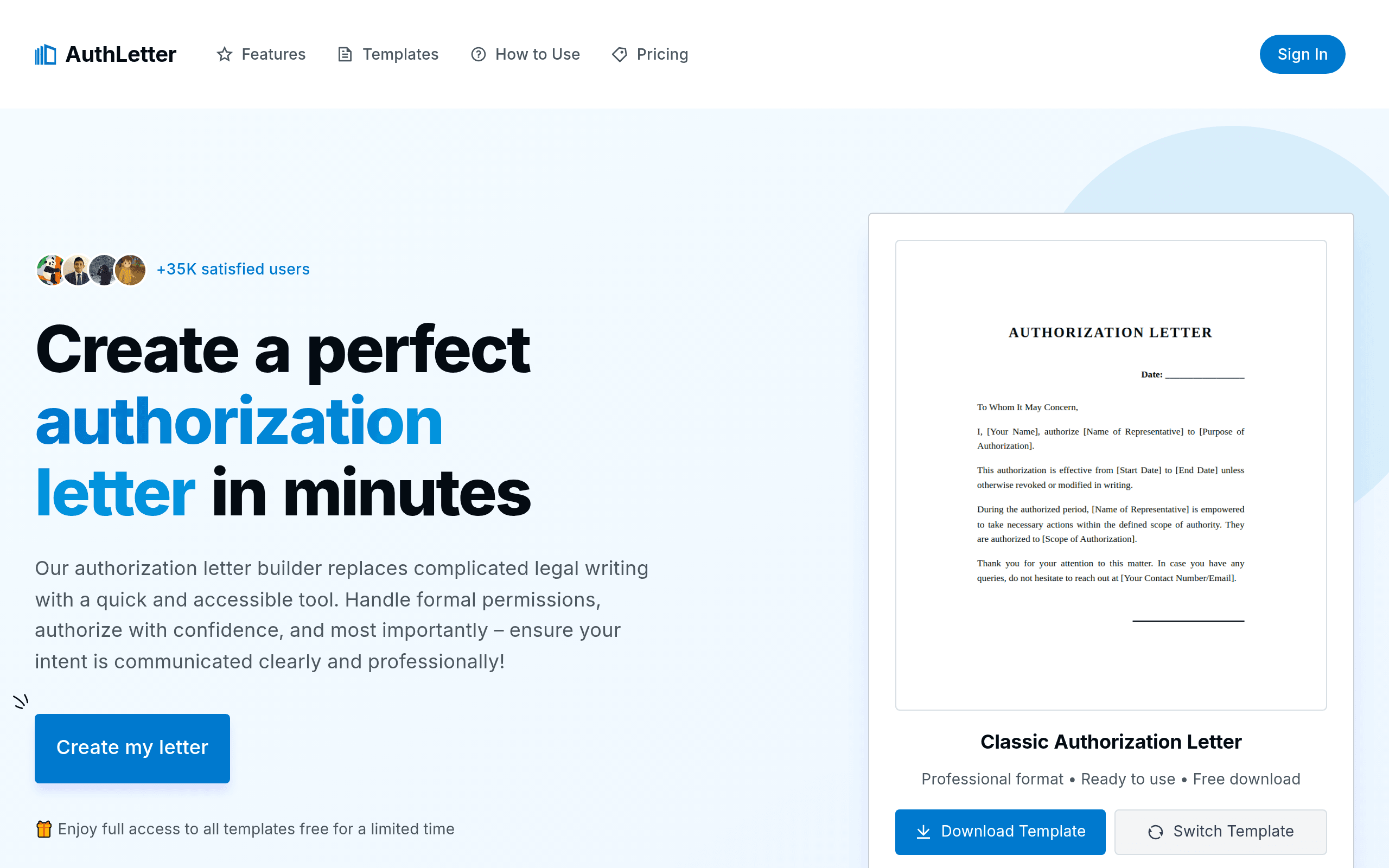 AuthLetter