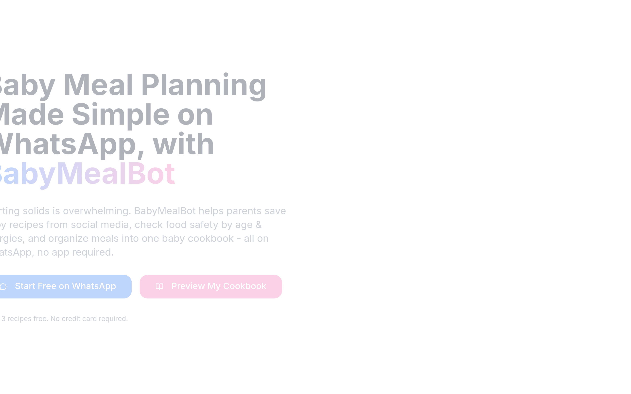BabyMealBot
