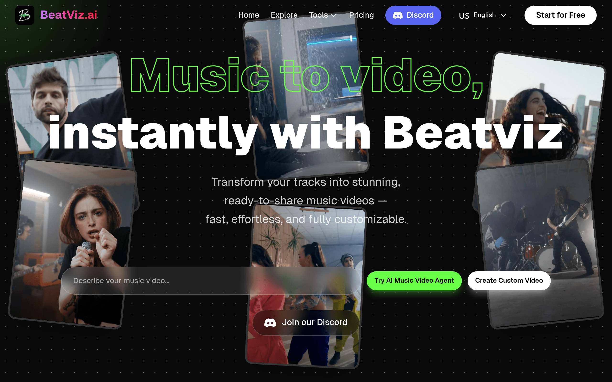 BeatViz AI : AI Music Video Generator