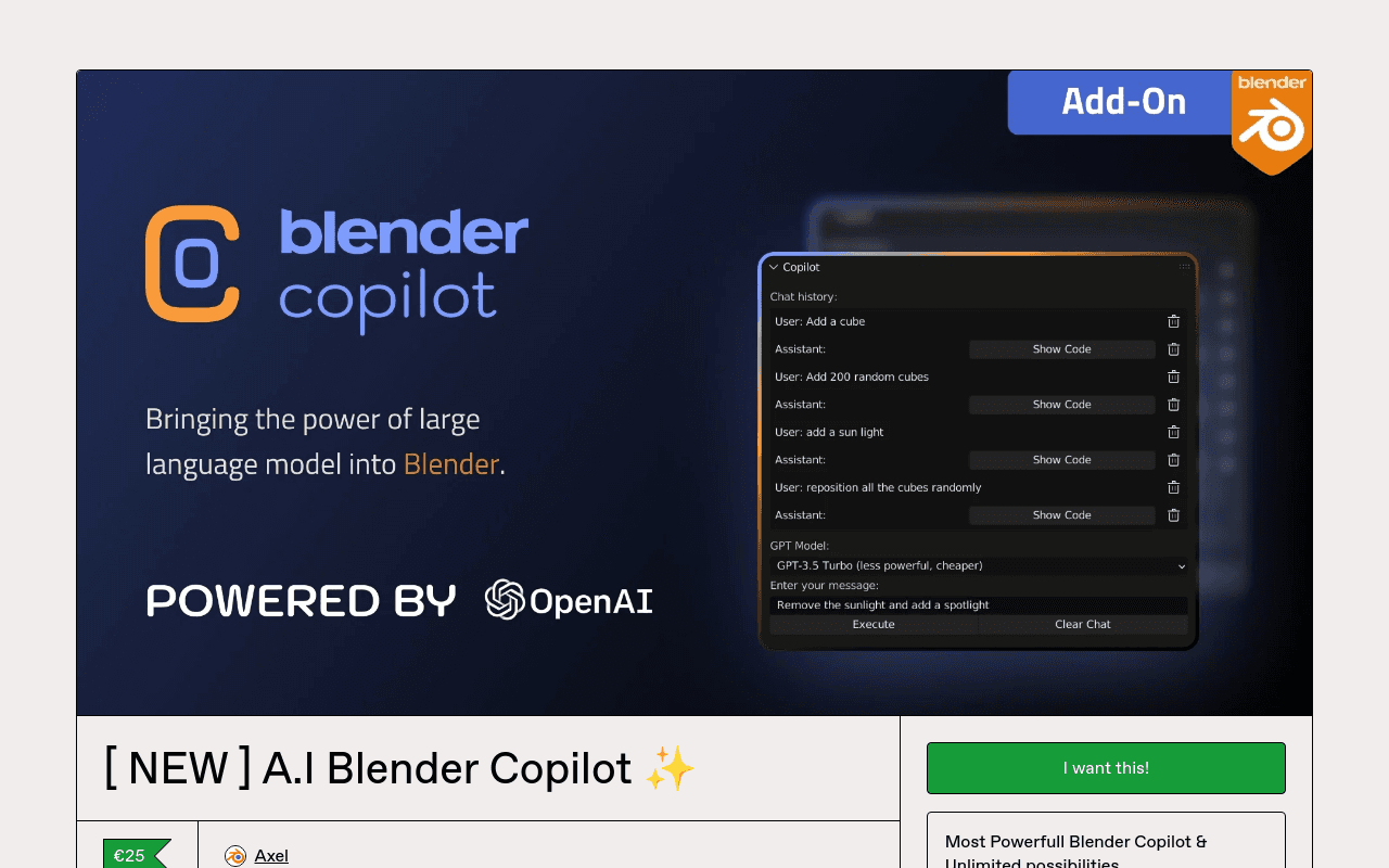 Blender Copilot