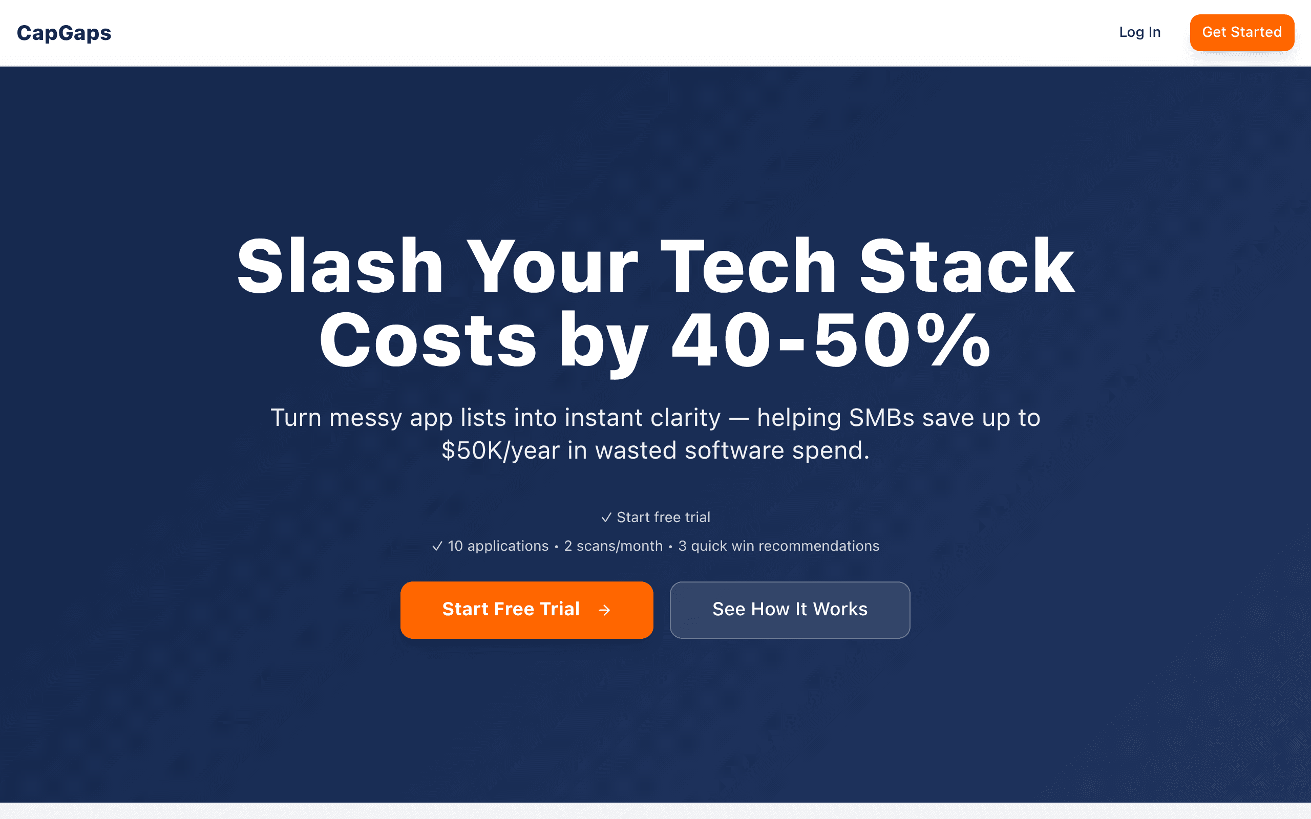 CapGaps - Slash Your Tech Stack Costs by 40-50%