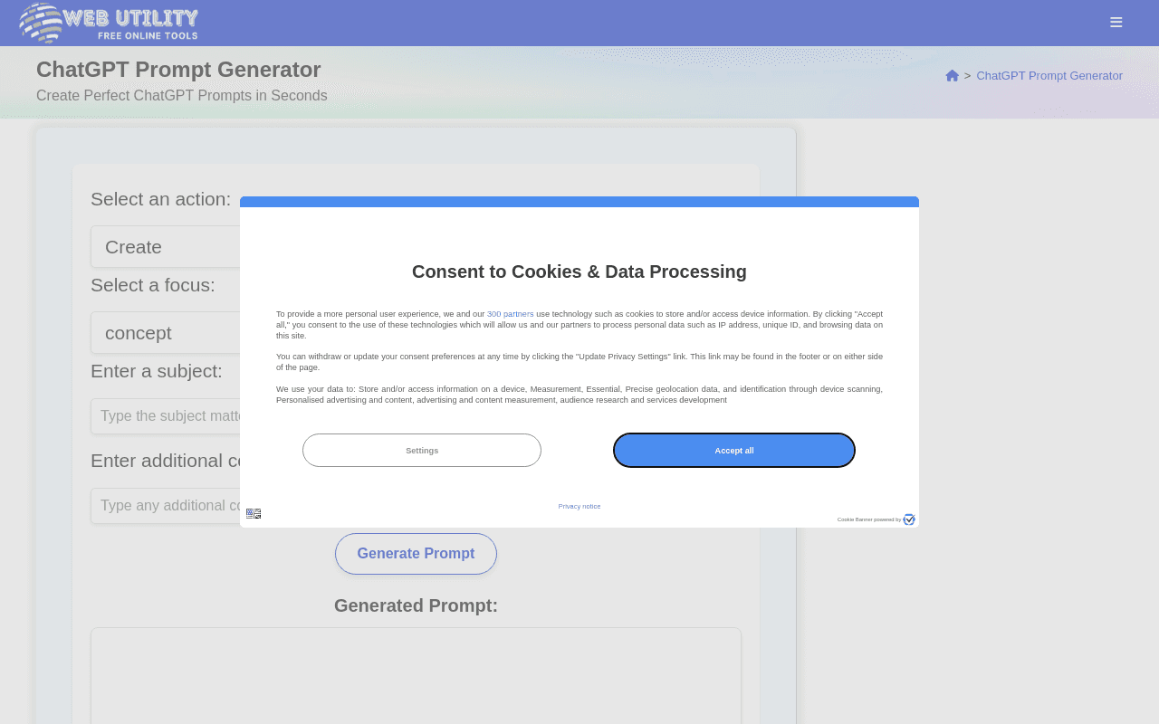 ChatGPT Prompt Generator