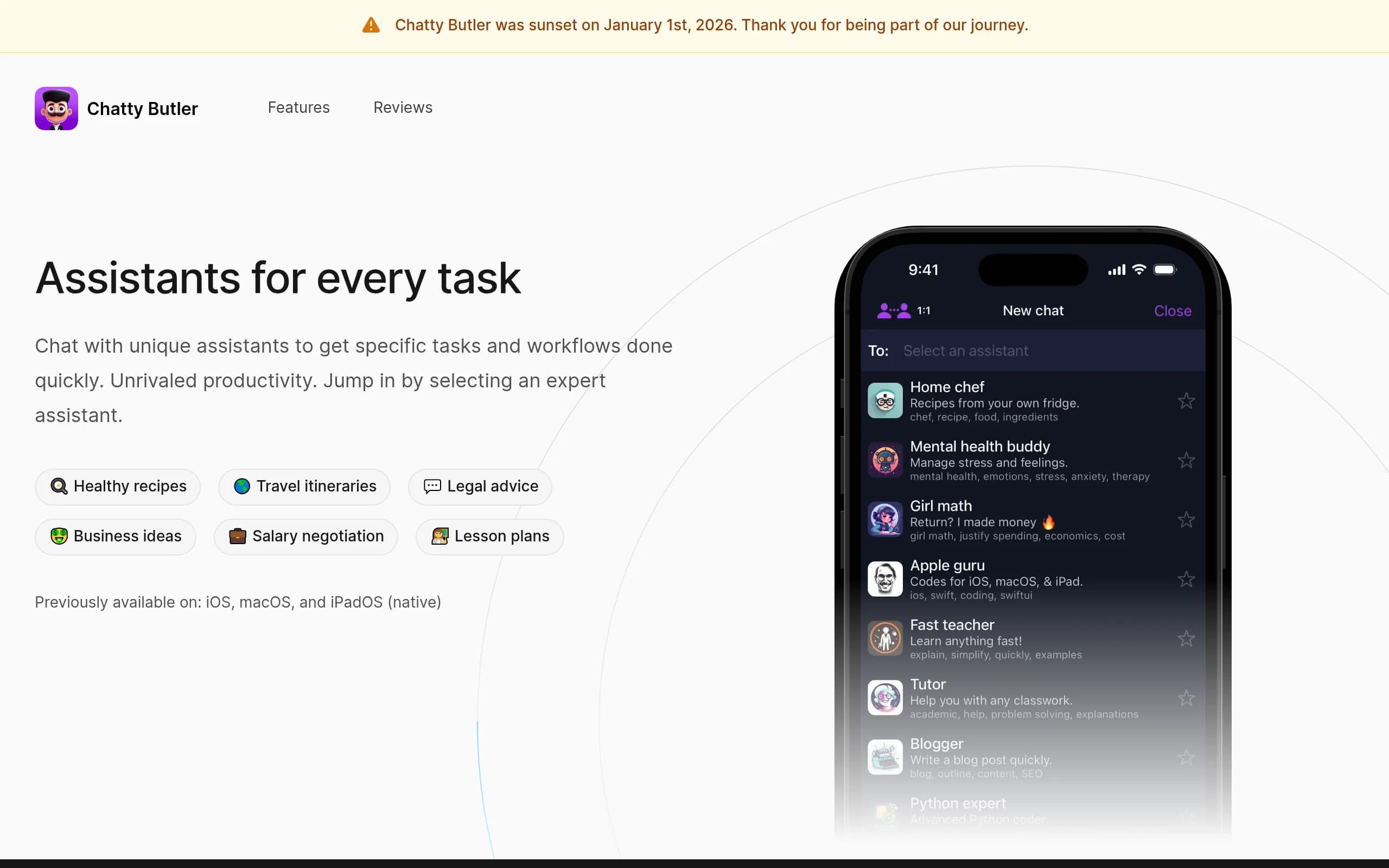 Chatty Butler: Chat expert AI assistants