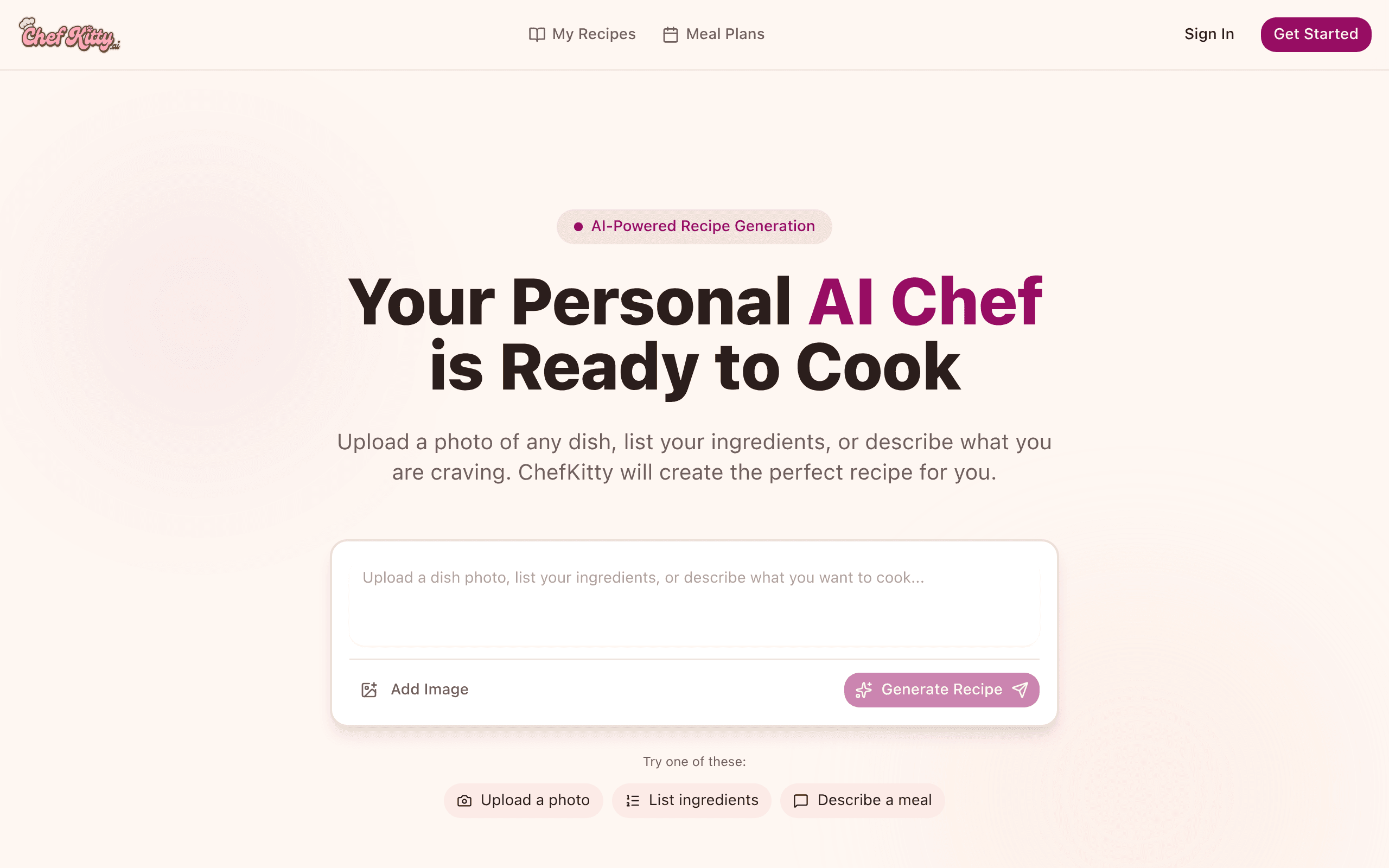 Chef Kitty AI