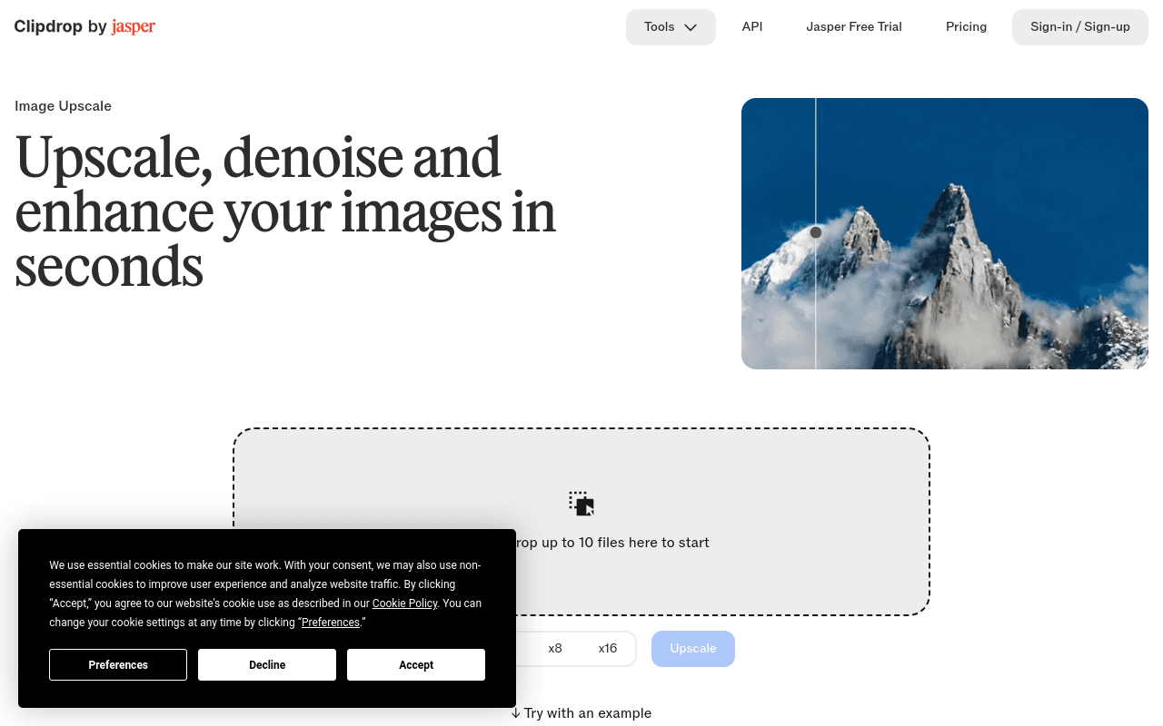 clipdrop.co/image-upscaler