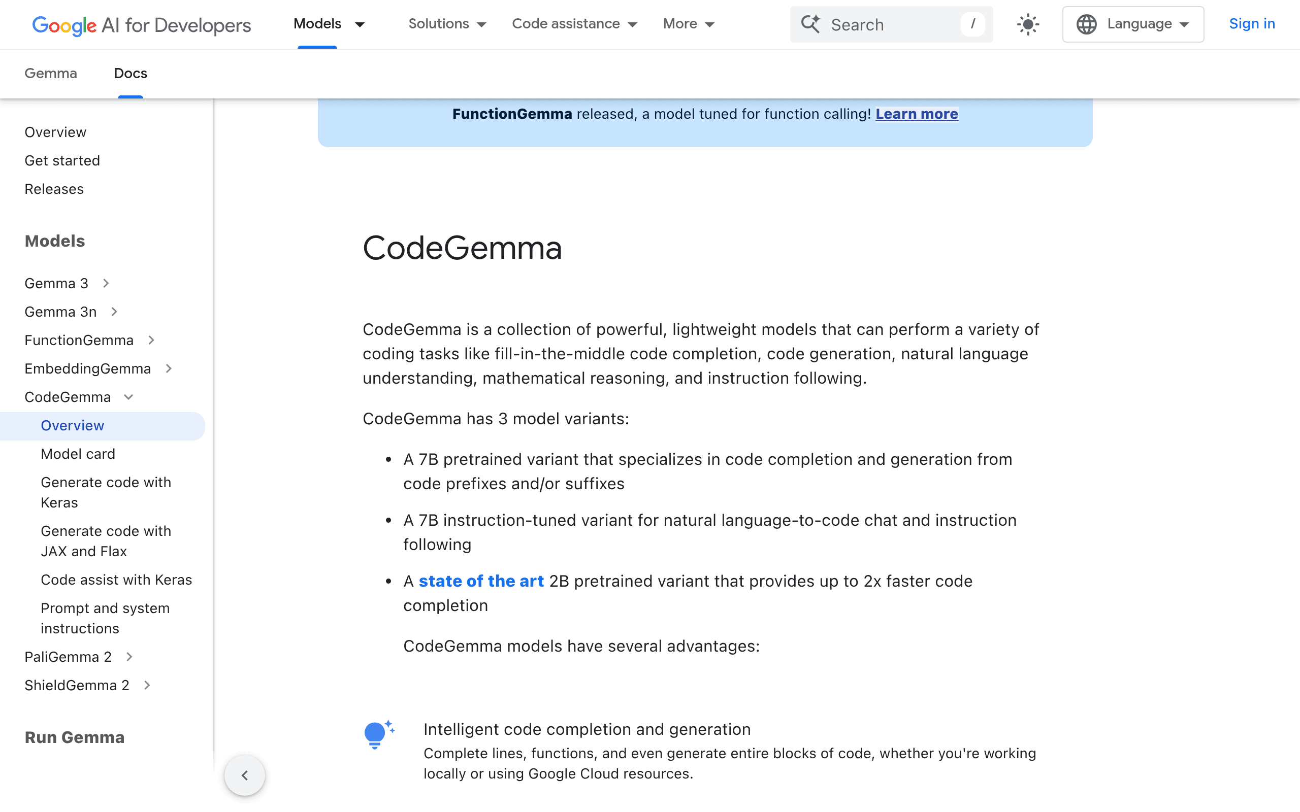 CodeGemma by Google