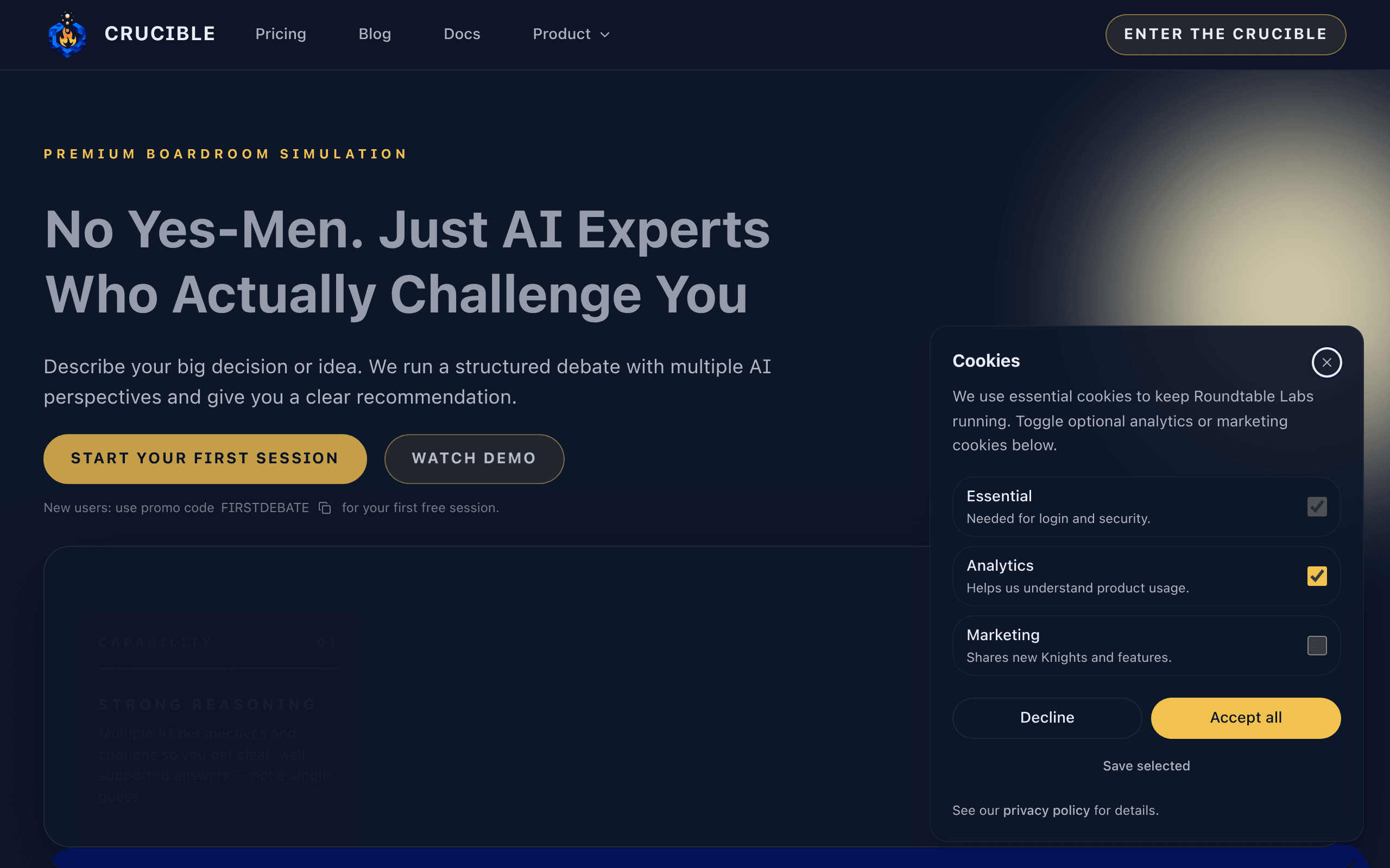 Crucible AI Braintrust - Decision Intelligence Platfo...
