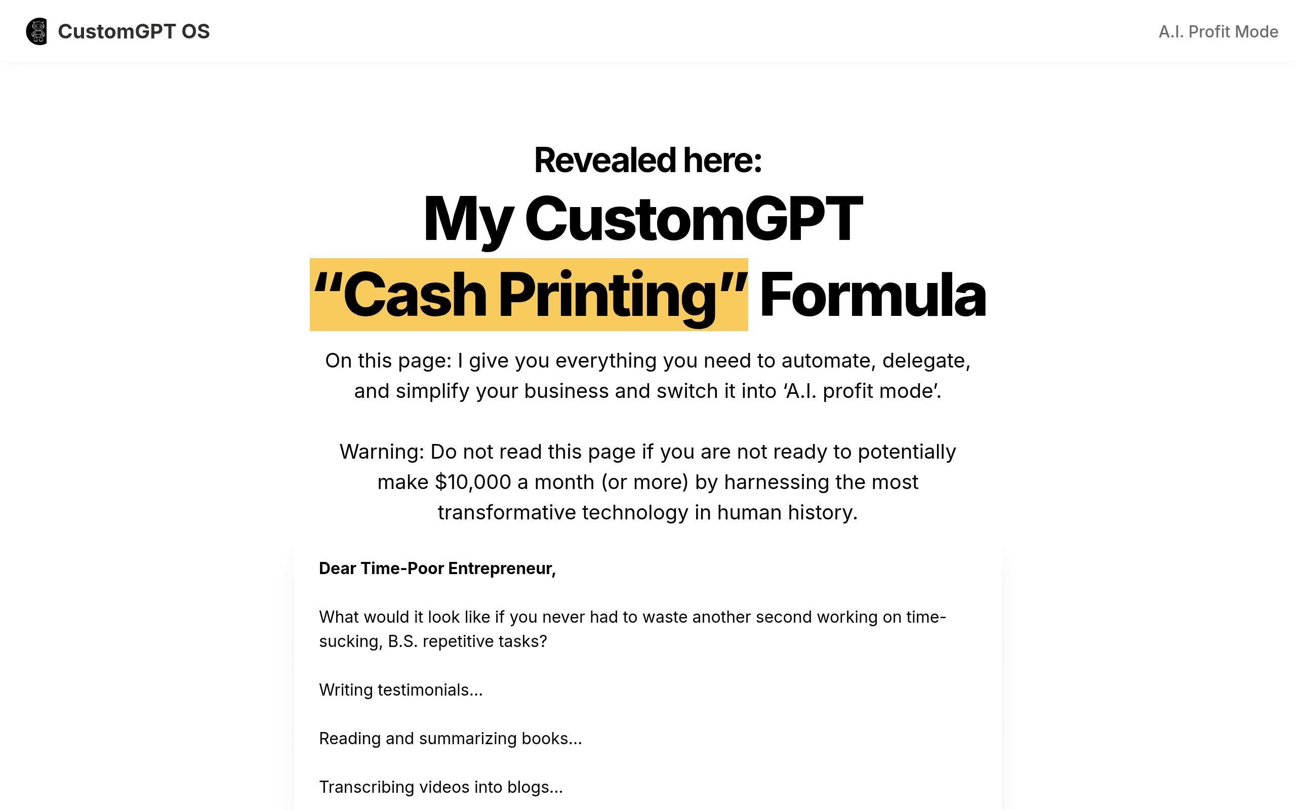 CustomGPT OS