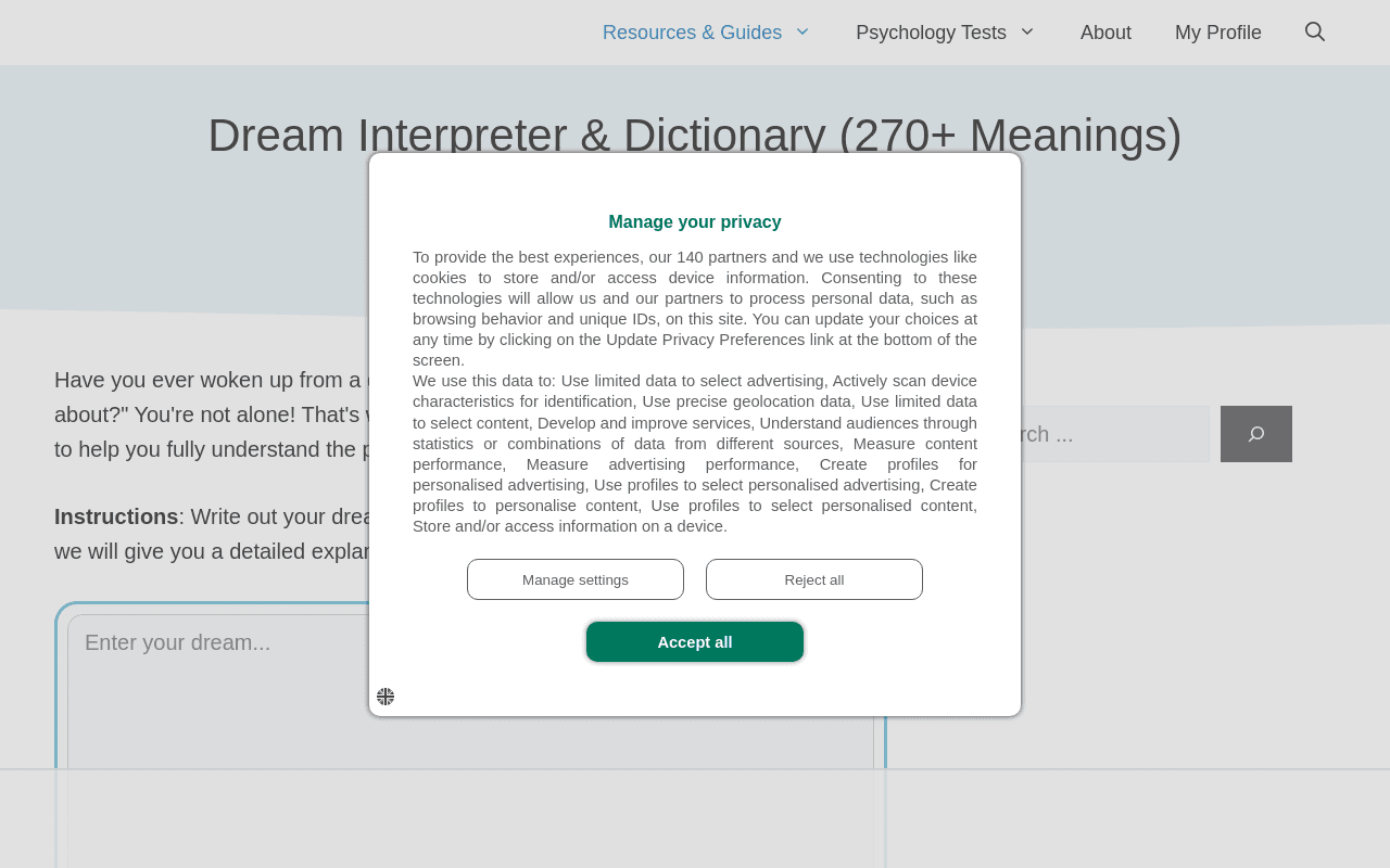 Dream Interpreter & Dictionary