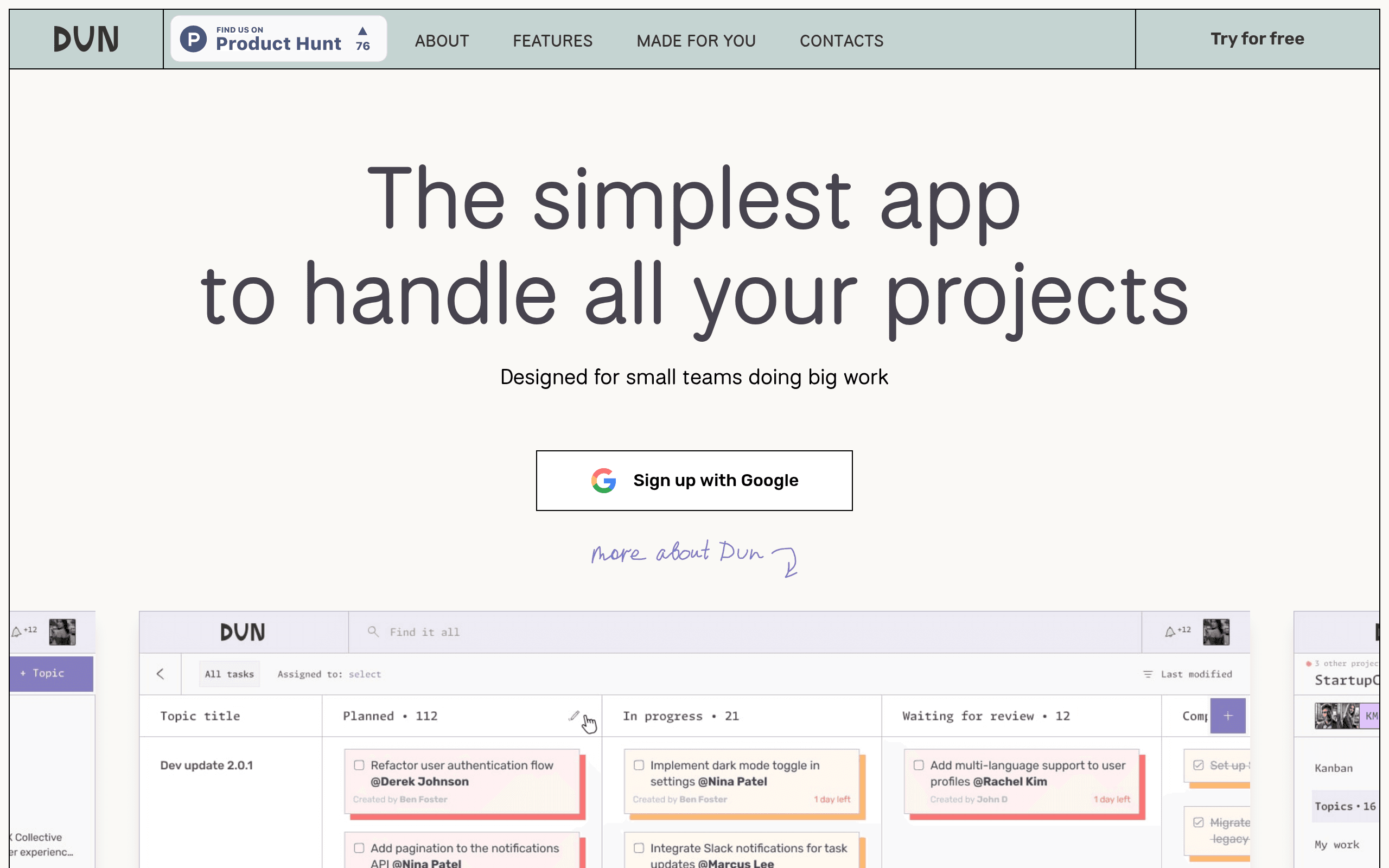 Dun app
