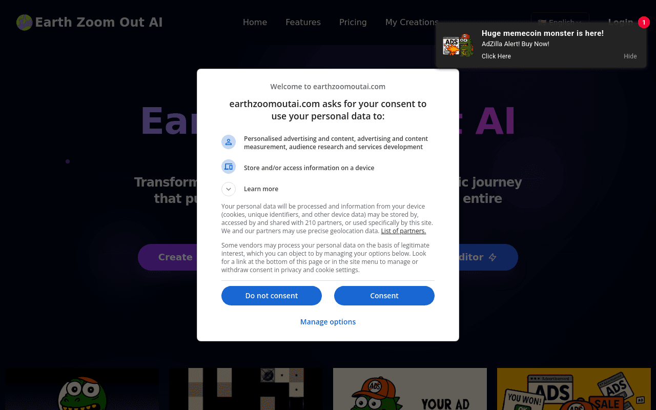 Earth Zoom Out AI
