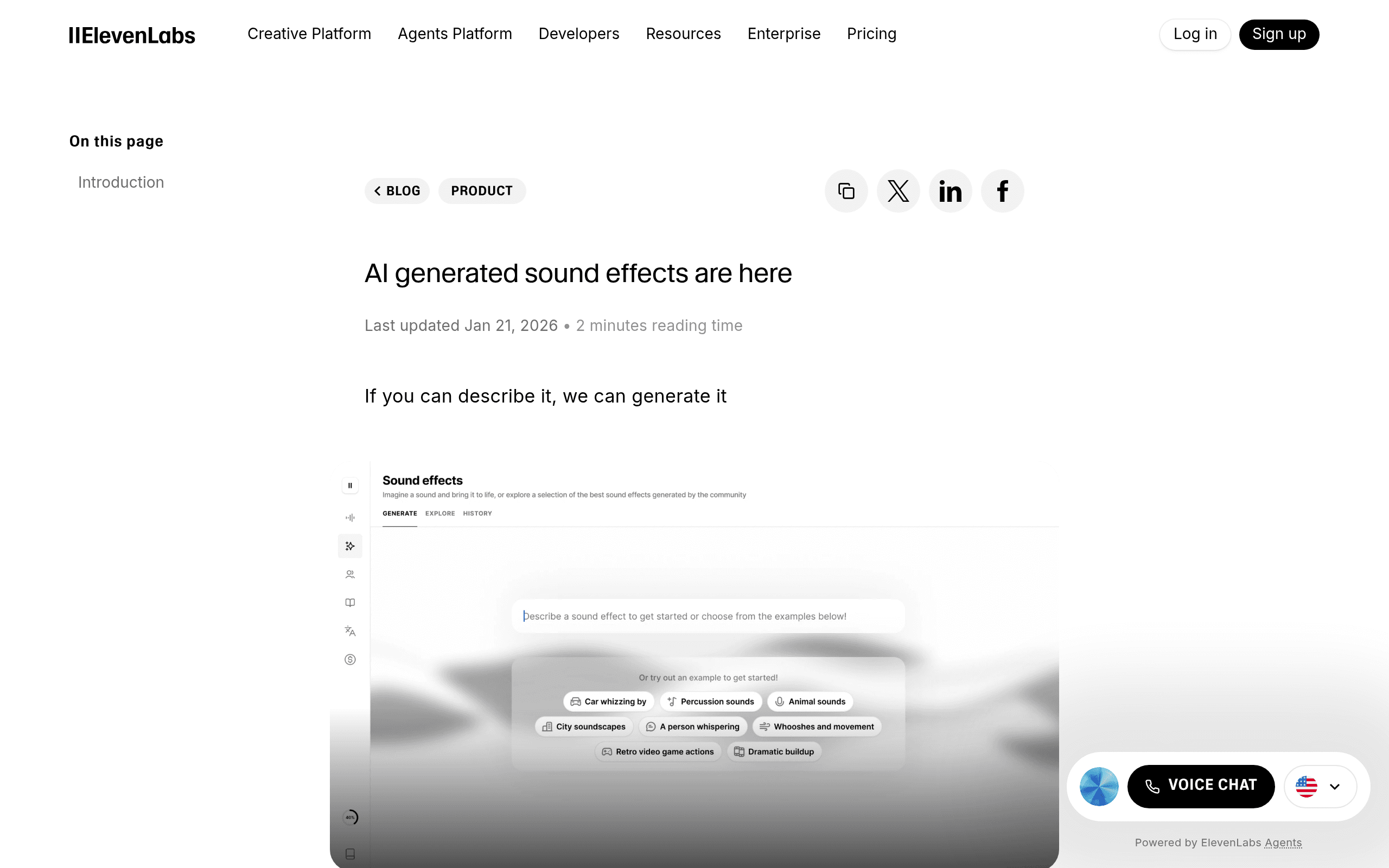 ElevenLabs Text to Sound Effects