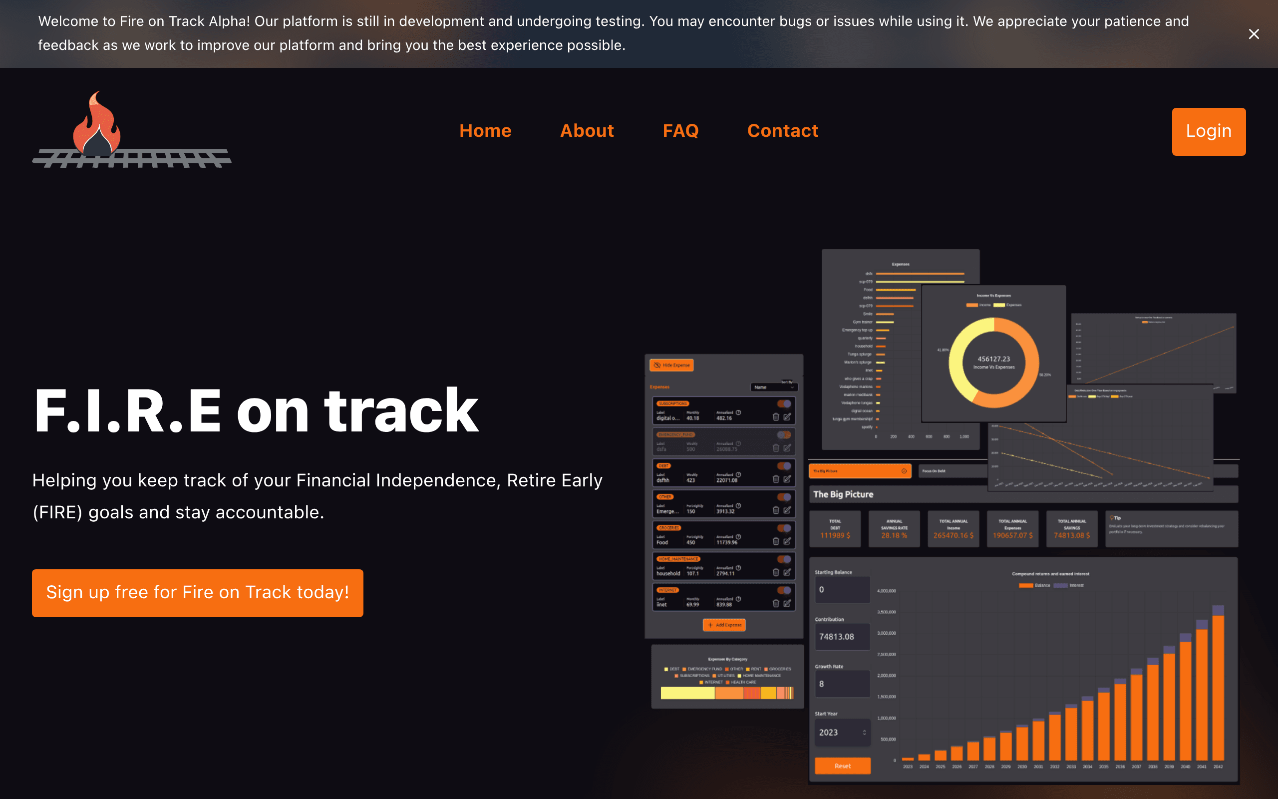 F.I.R.E on track