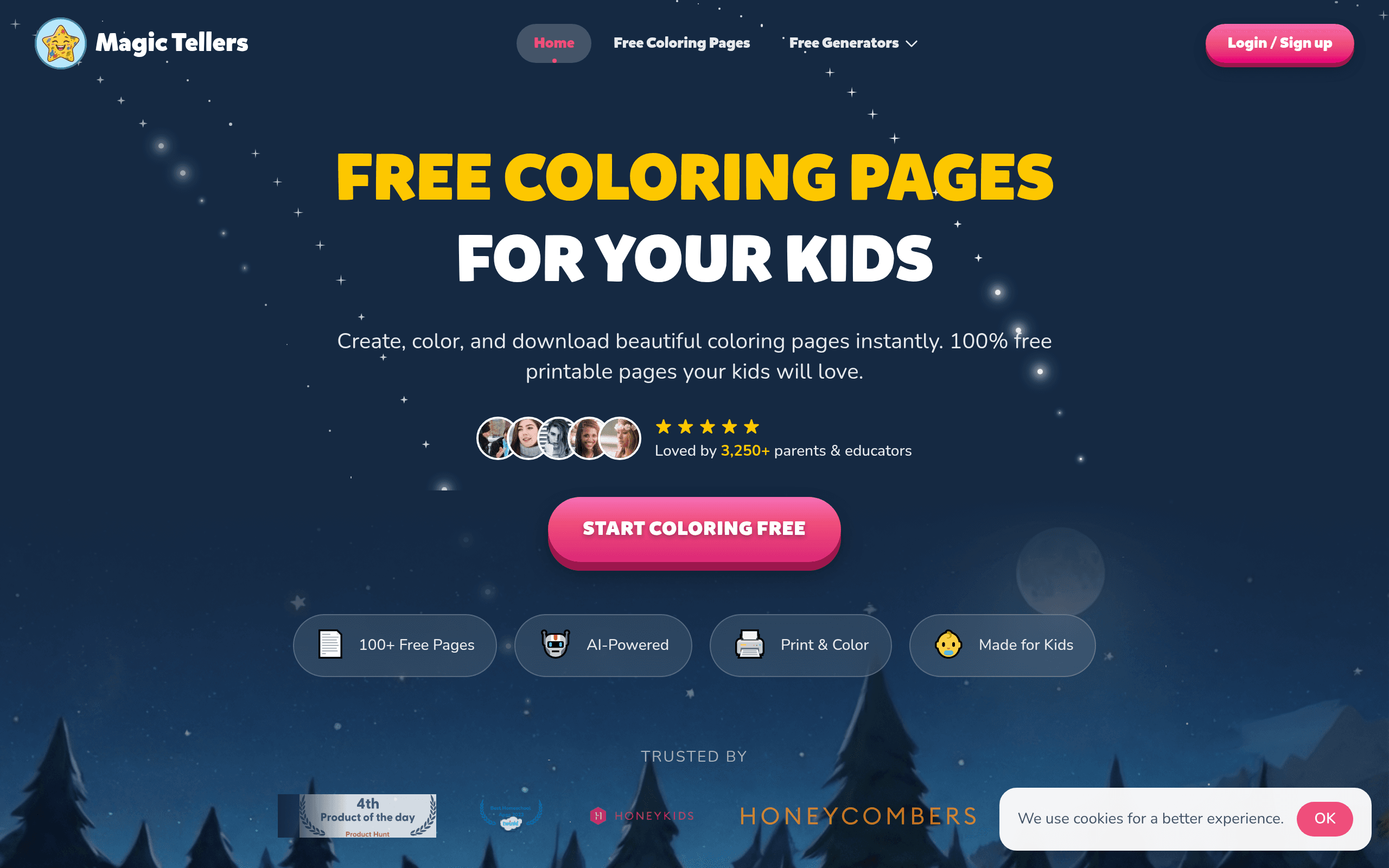 Free Coloring Pages Generator by MagicTellers
