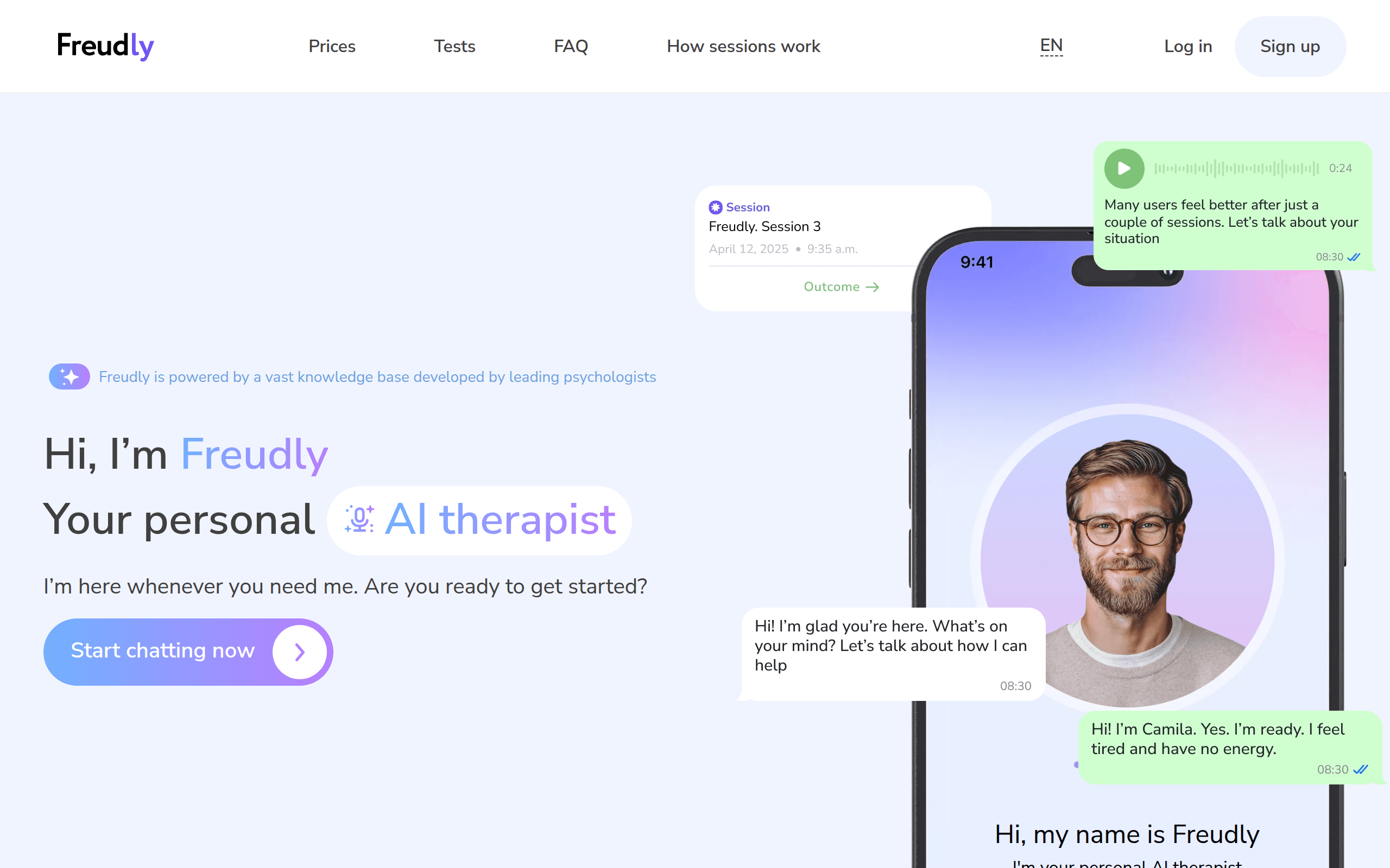 Freudly — AI-терапевт