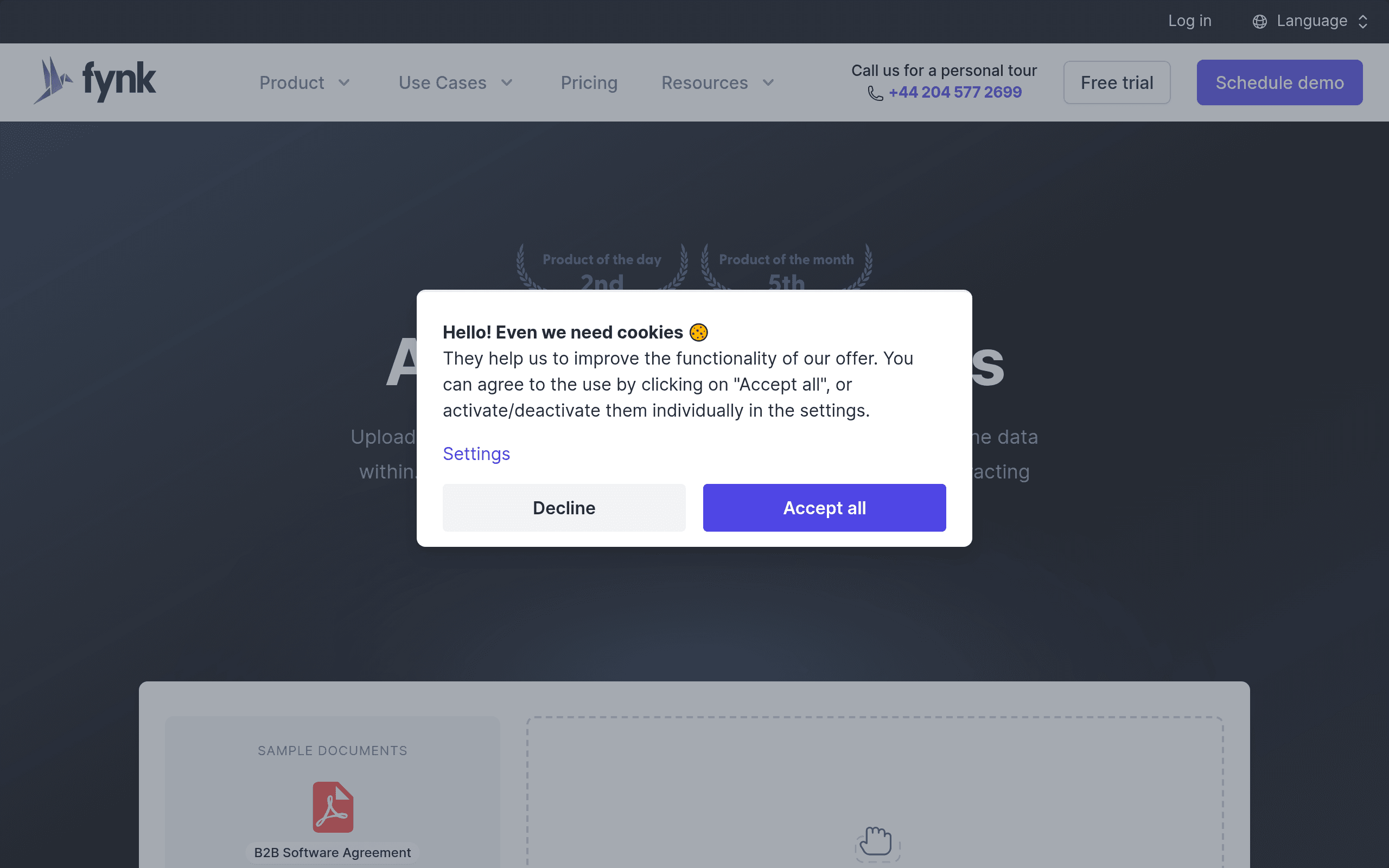 Fynk contract analysis