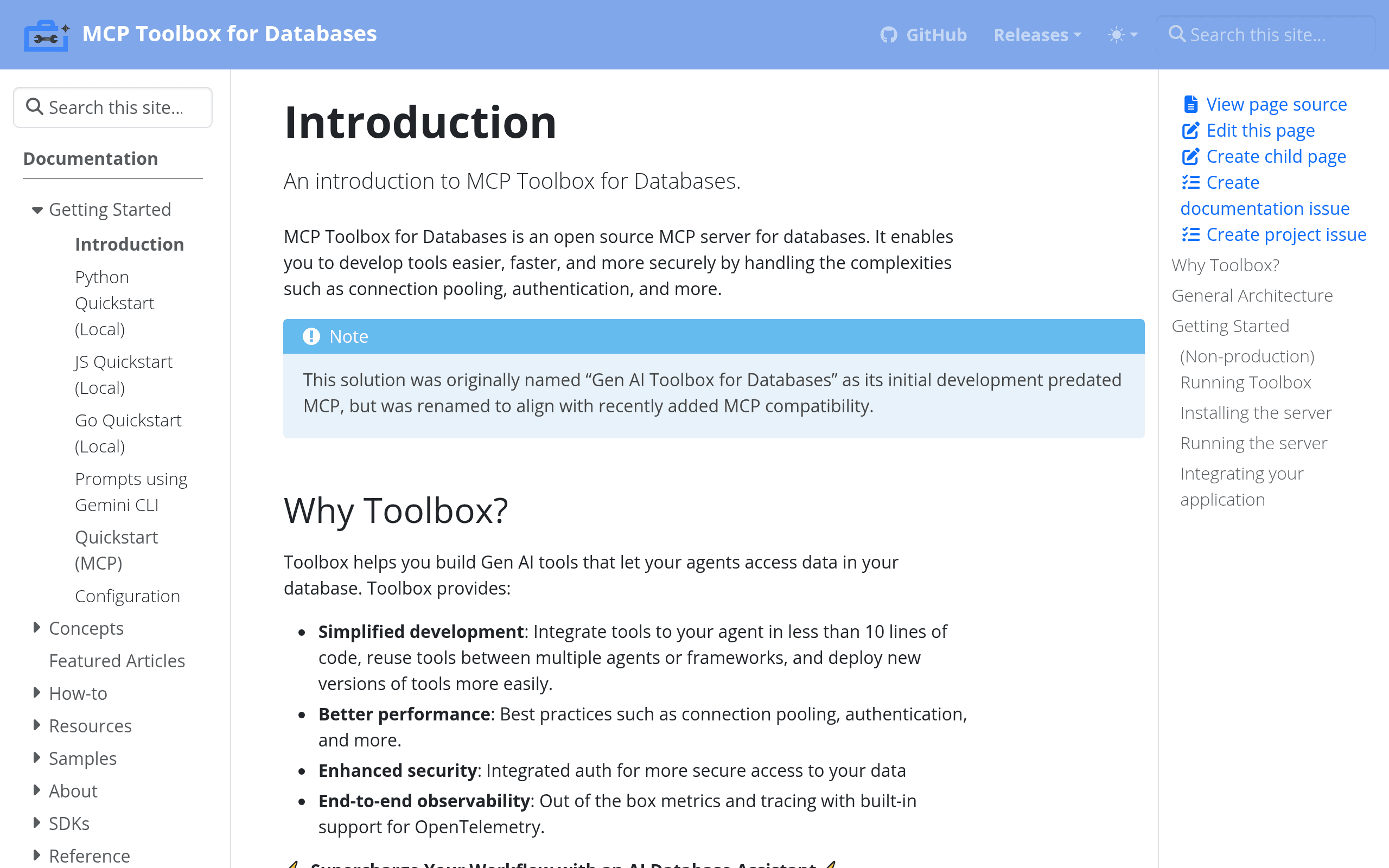 Gen AI Toolbox for Databases