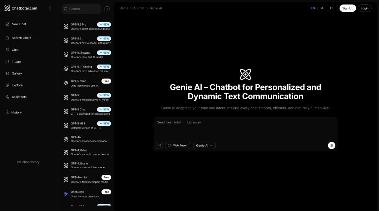 Genie - AI Chatbot