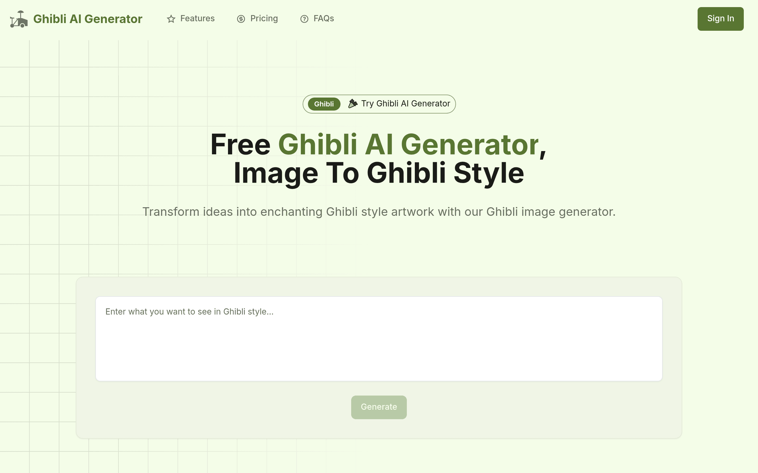 Ghibli AI Generator