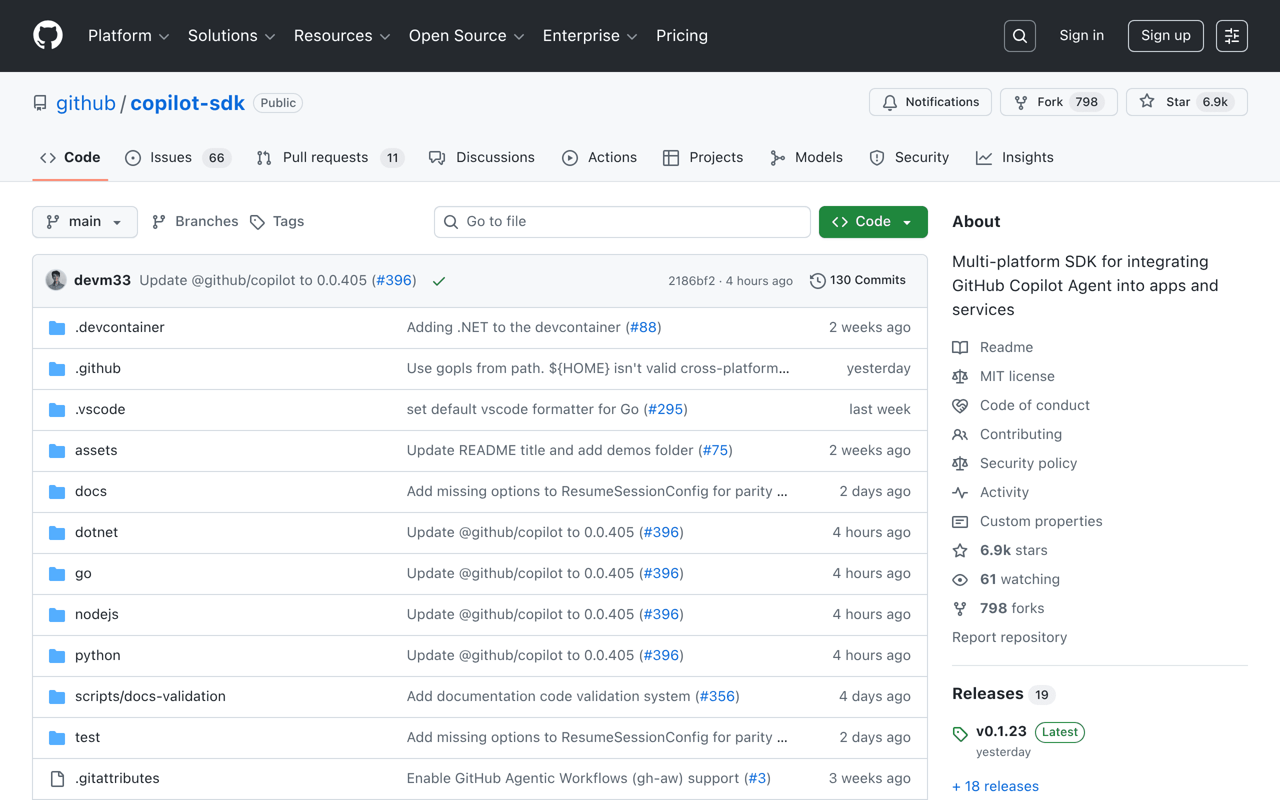 GitHub Copilot SDK