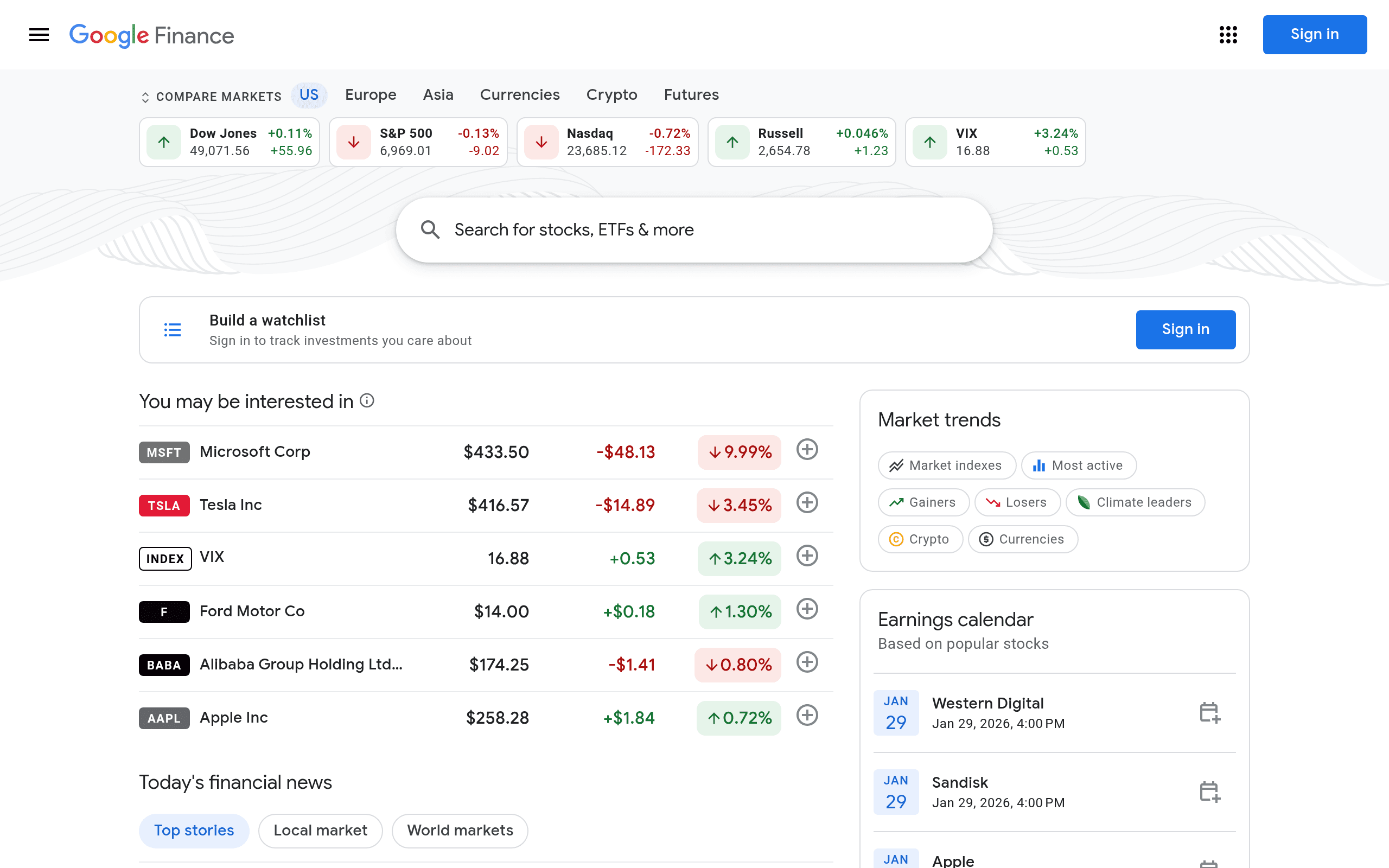 Google Finance