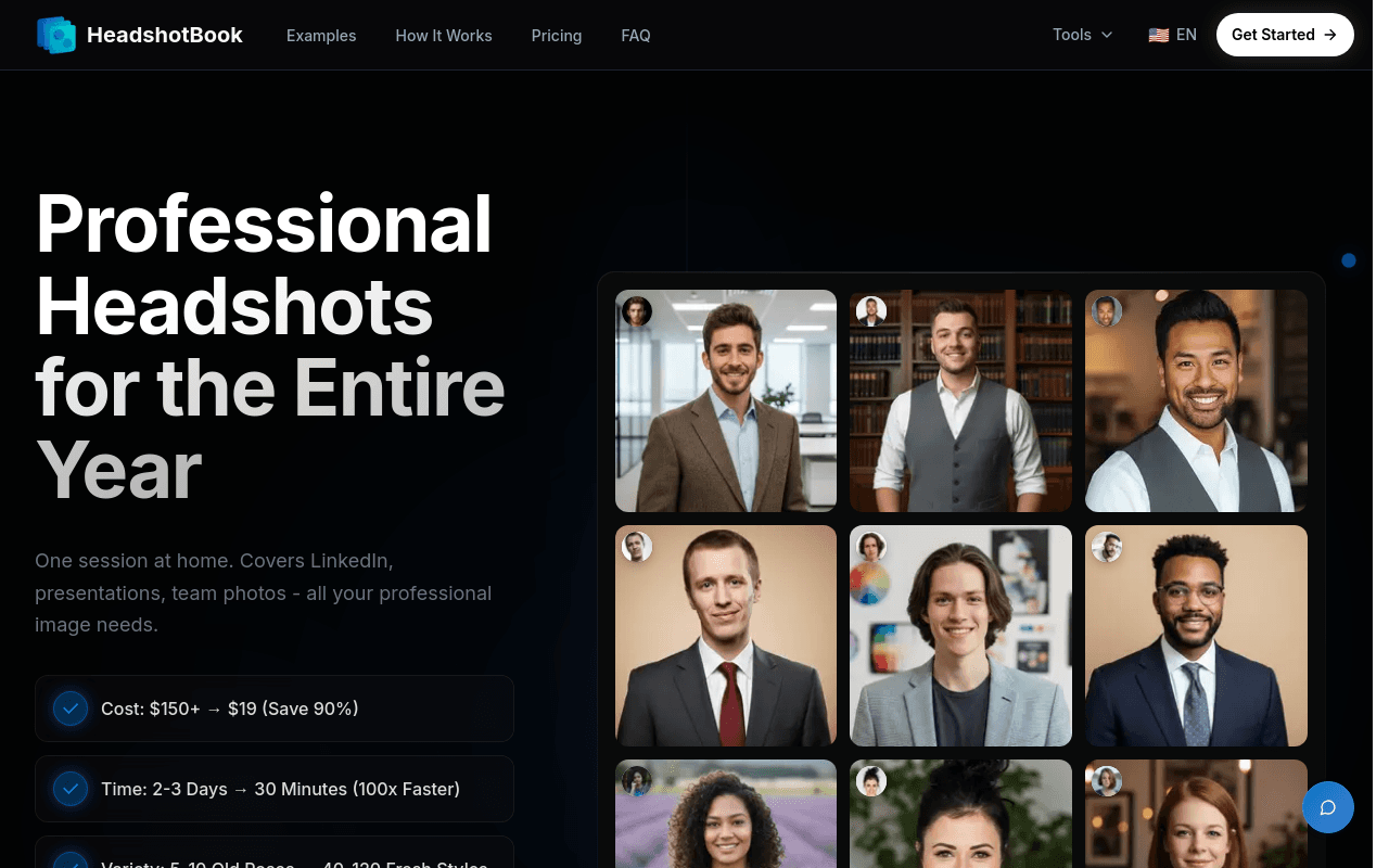 HeadshotBook - AI Headshot Generator